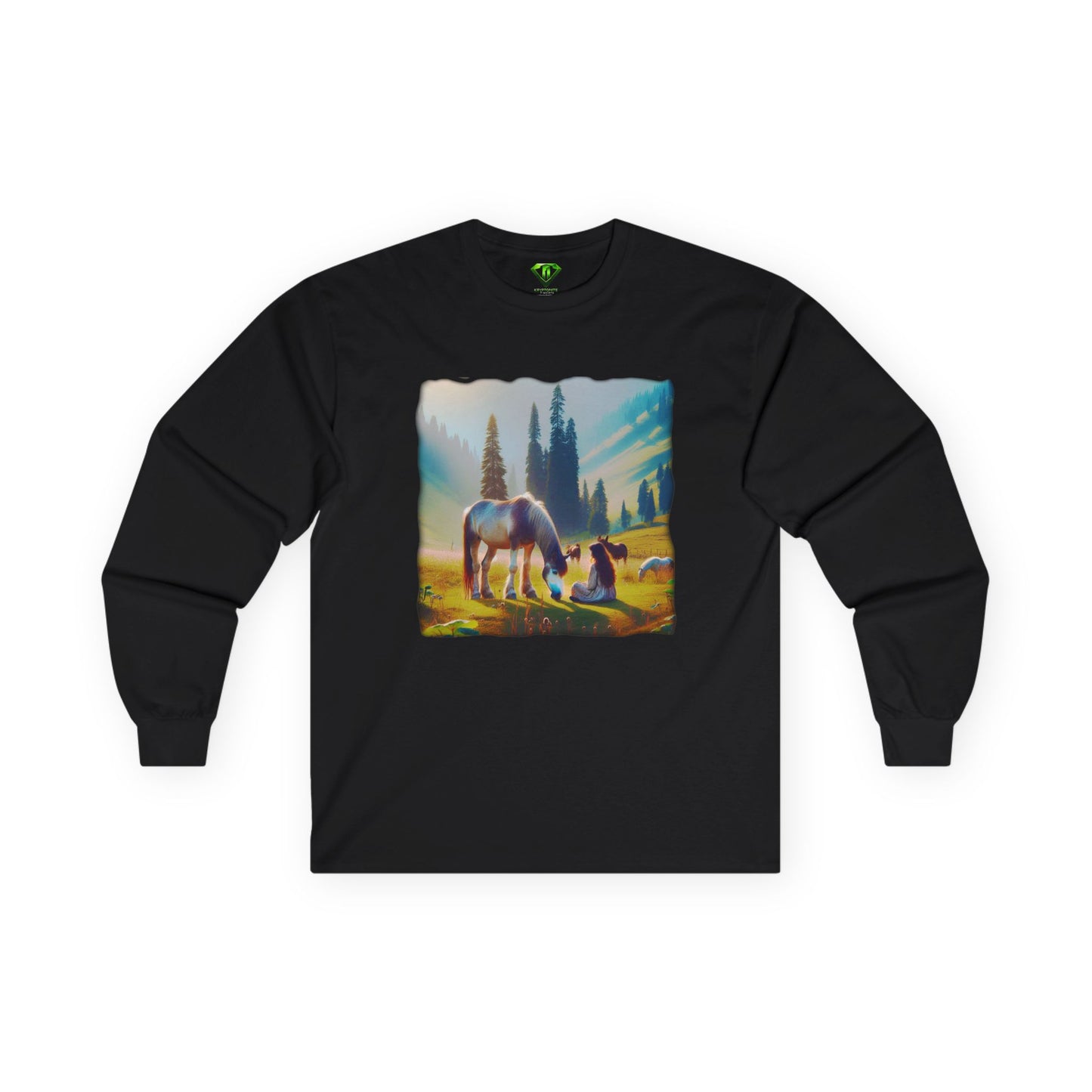 Horse Pasture, Long Sleeve T-shirt, Unisex Tees,
