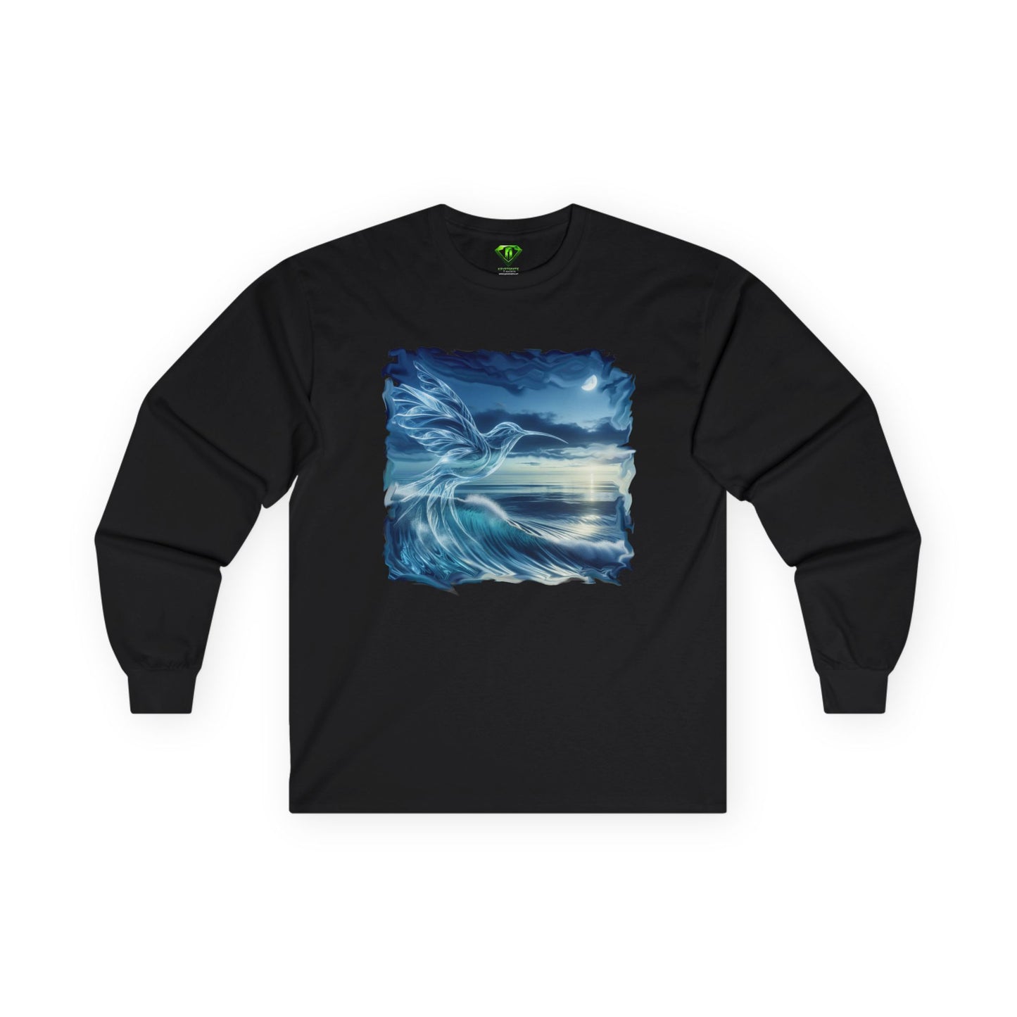 Humming Bird Wave, Unisex Jersey Long Sleeve Tee