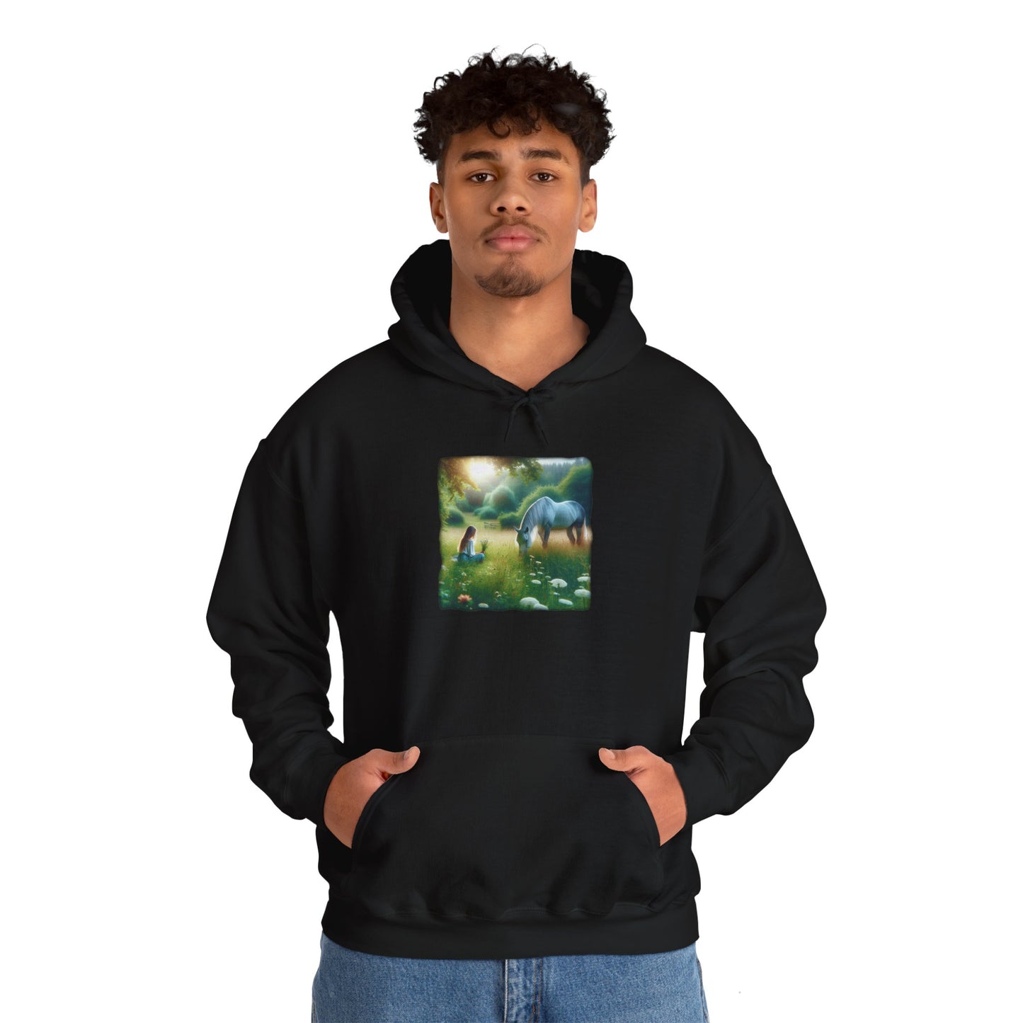 Horse Time, Unisex Gildon Heavy Blend™ Hooded Sweatshirt