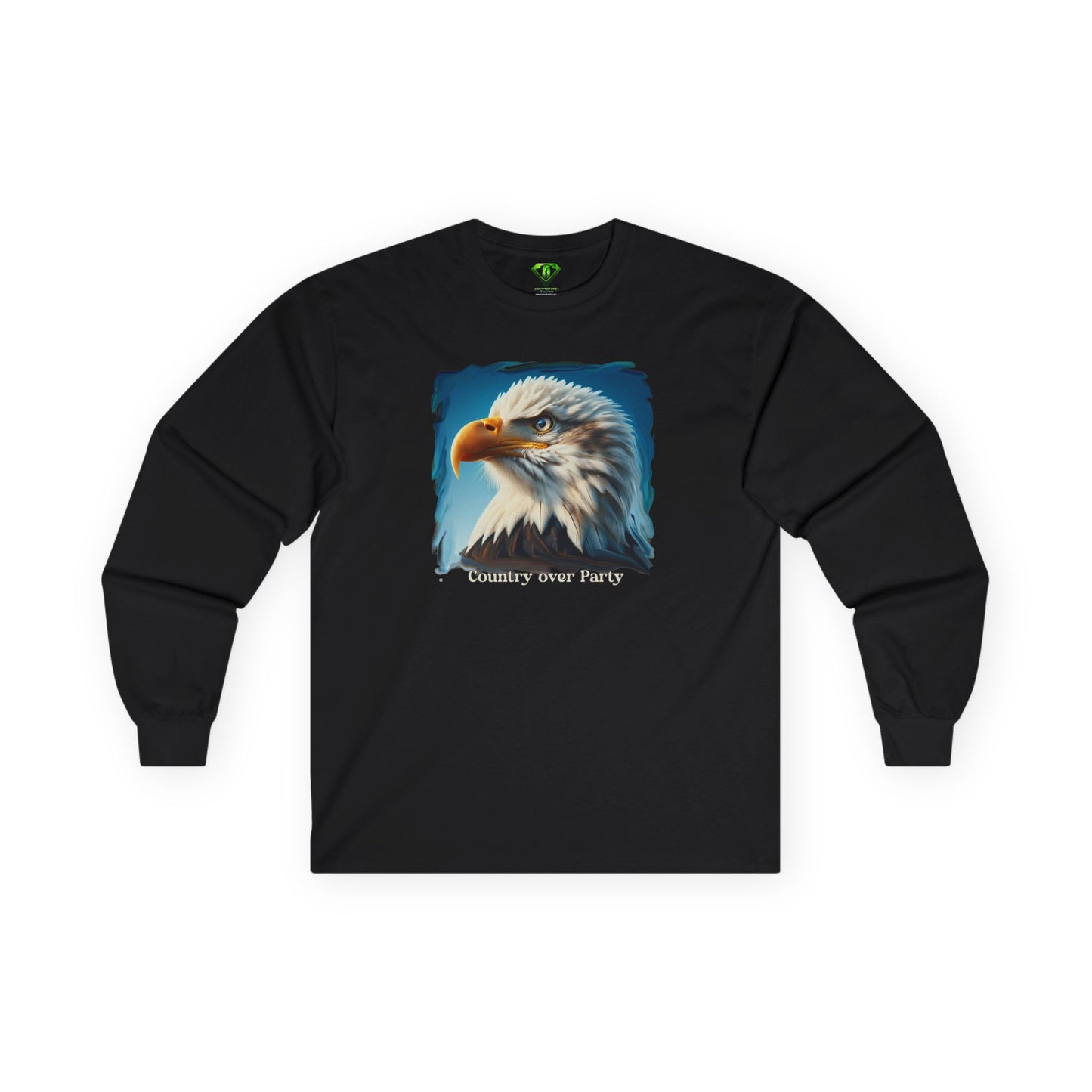 Country over Party Long Sleeve T-shirt, Unisex Tees,