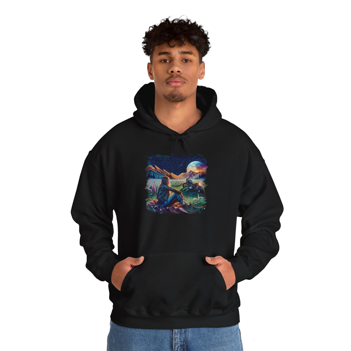 Star Gazer Hoodie, Unisex Gildon Heavy Blend™ Hooded Sweatshirt
