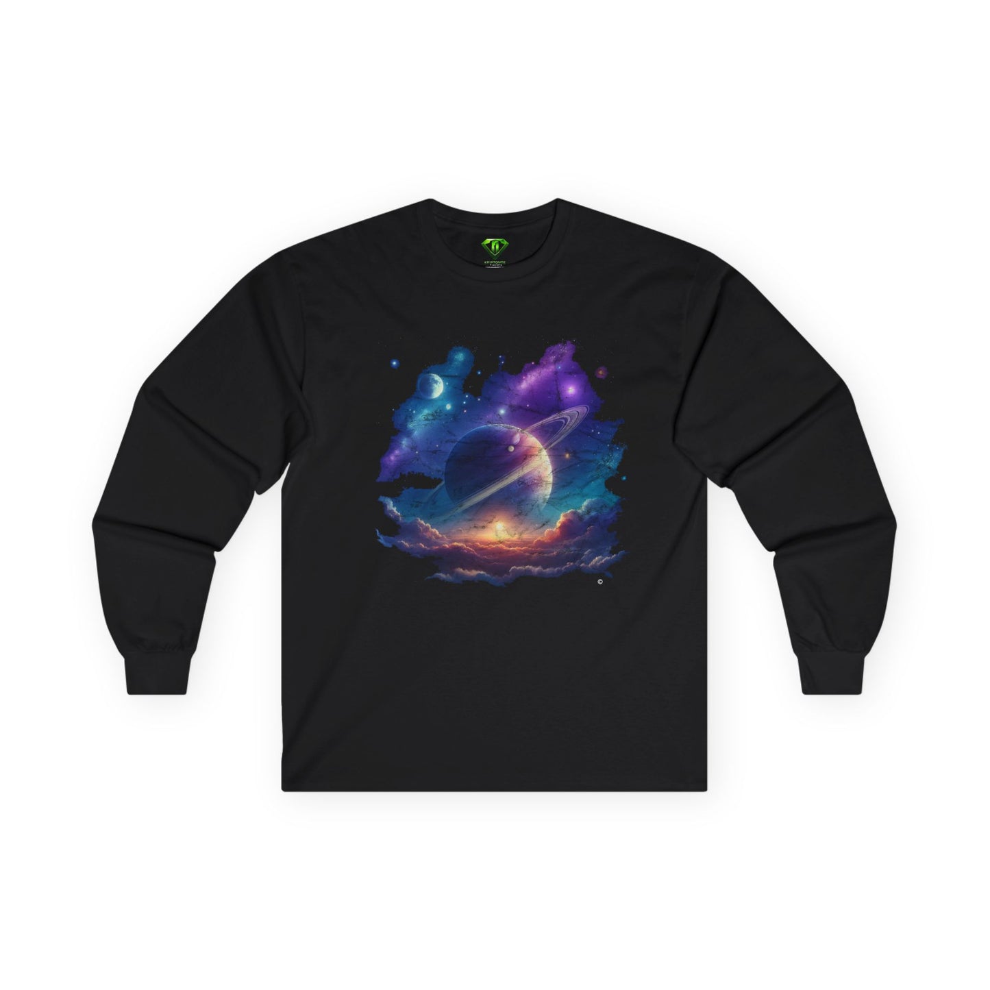 Space Sunrise Long Sleeve T-shirt, Unisex Tees,