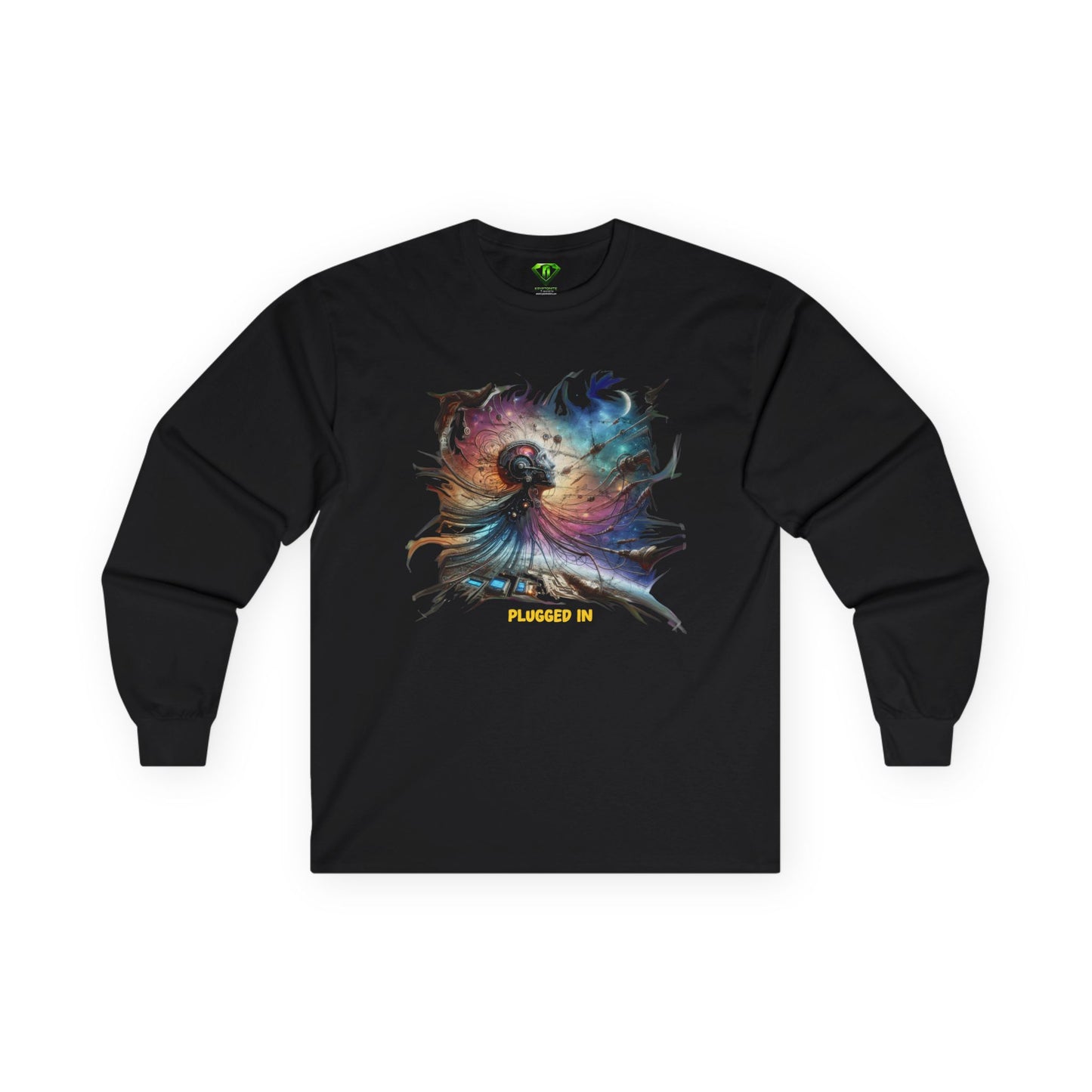 Plugged In Long Sleeve T-shirt, Unisex Tees,