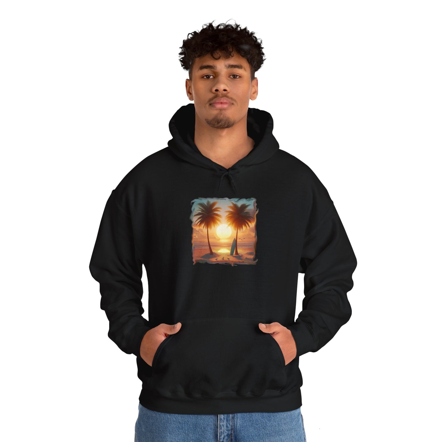 Man of the Sea & Surfer, Unisex Gildon Heavy Blend™ Hooded Sweatshirt,