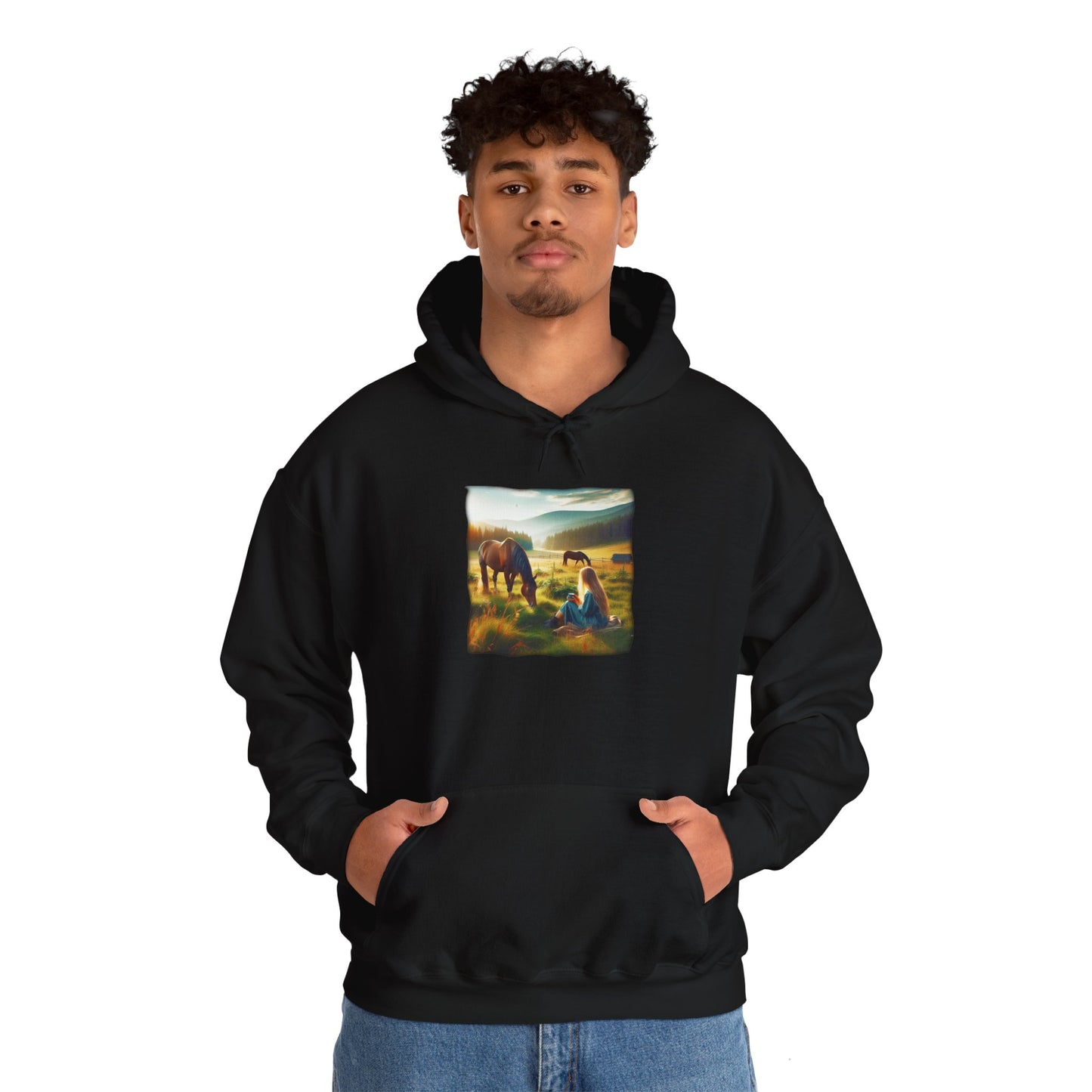 Morning Coffee, Unisex Gildon Heavy Blend™ Hooded Sweatshirt