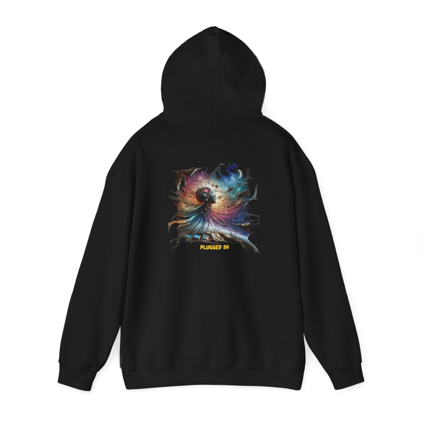Plugged In Hoodie, Unisex Gildon Heavy Blend™ Hooded Sweatshirt