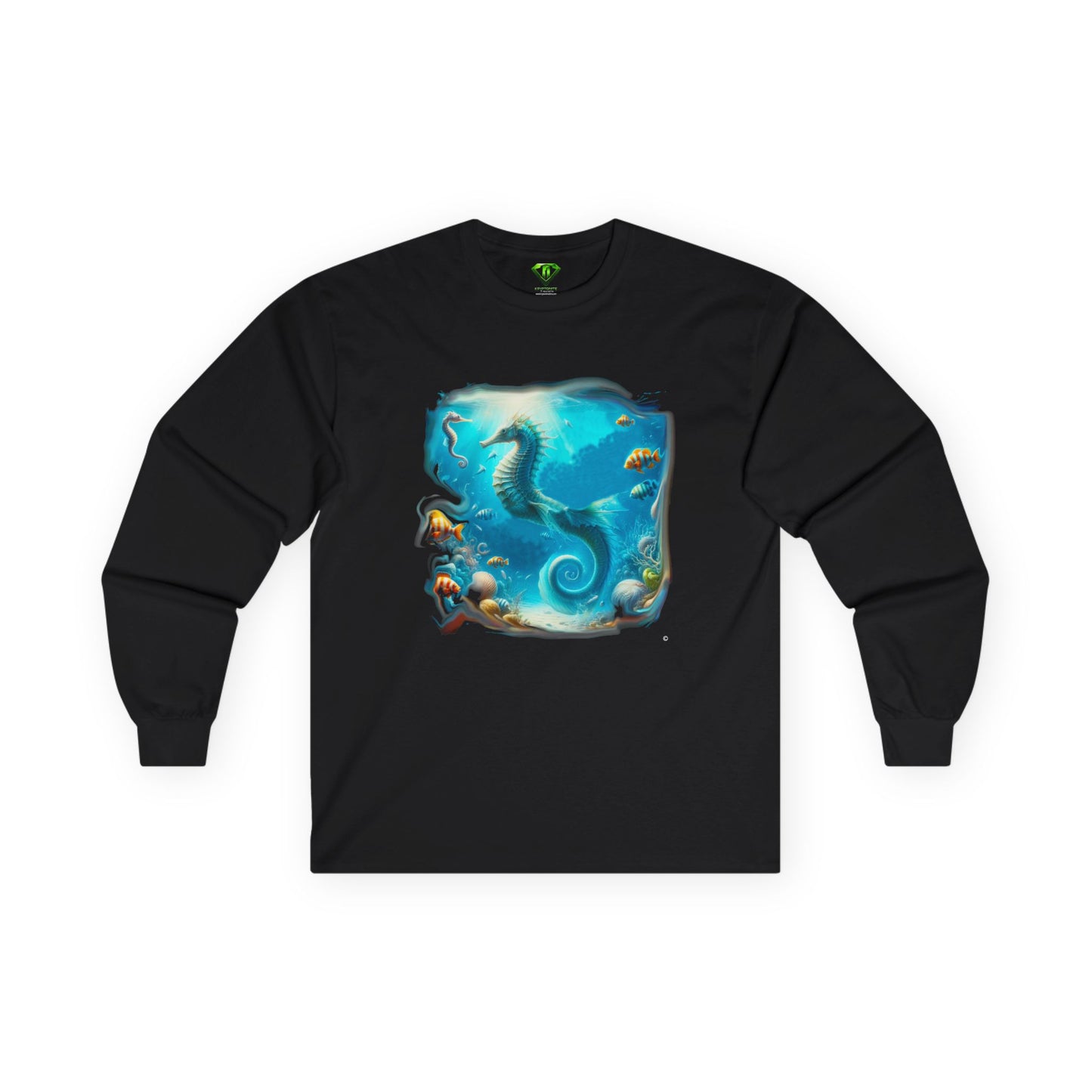 Seahorse Long Sleeve T-shirt, Unisex Tees,
