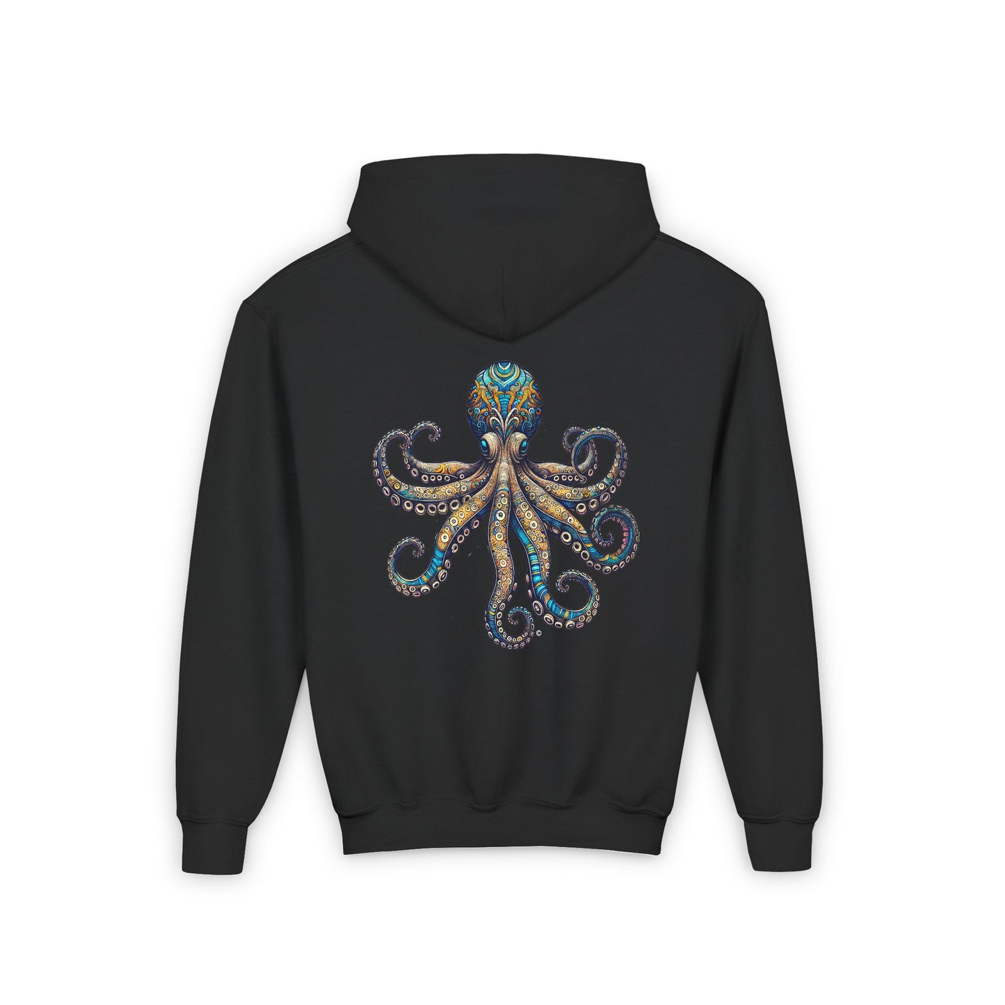 Colorful Octopus, Youth Unisex Hoodie