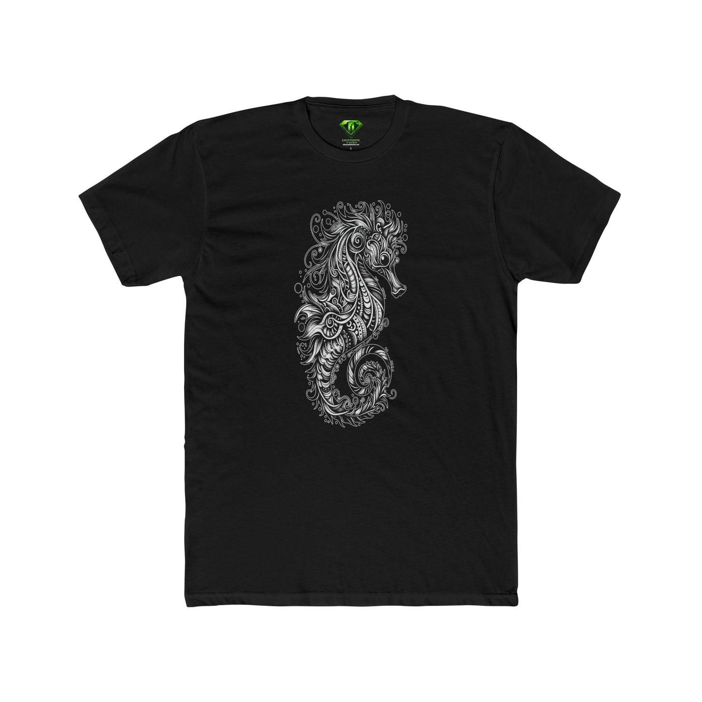 Seahorse Black & White, Unisex Tees,