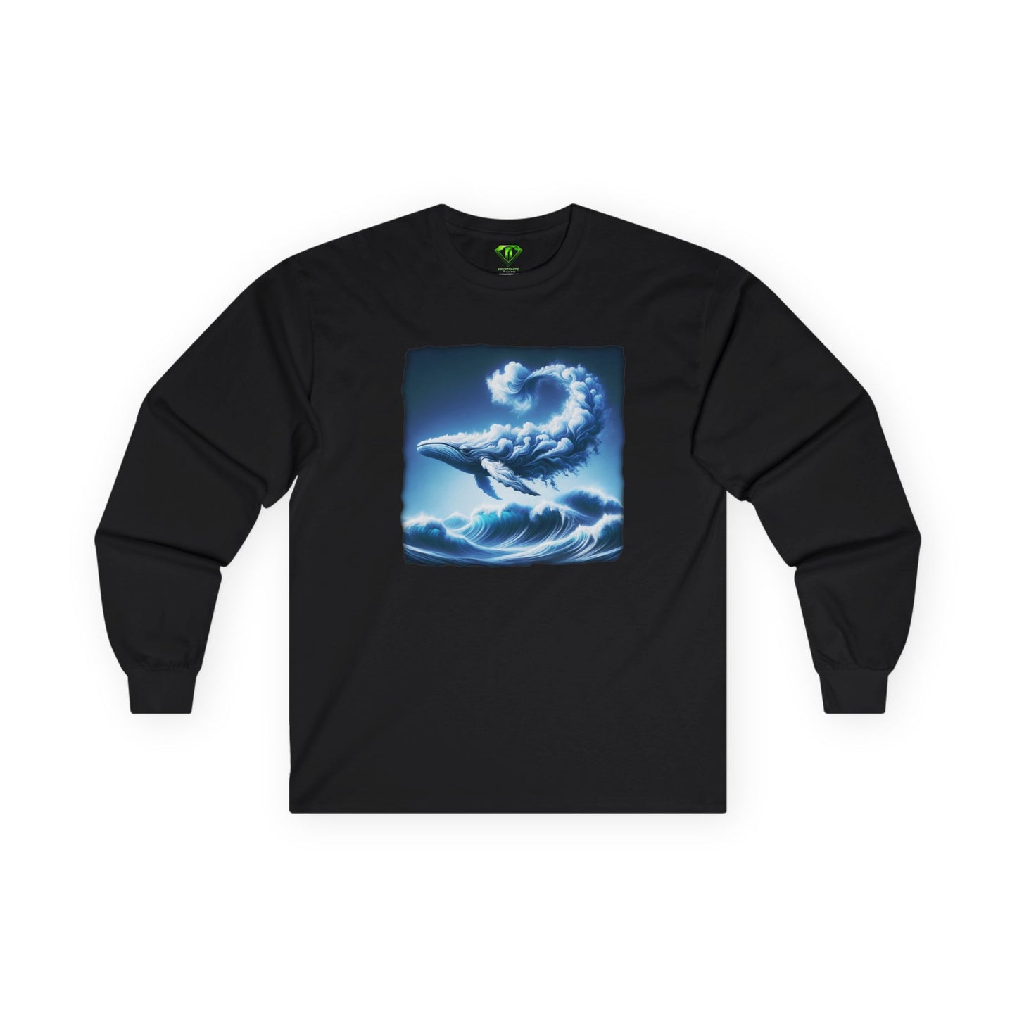 Whale Cloud, Long Sleeve T-shirt, Unisex Tees,