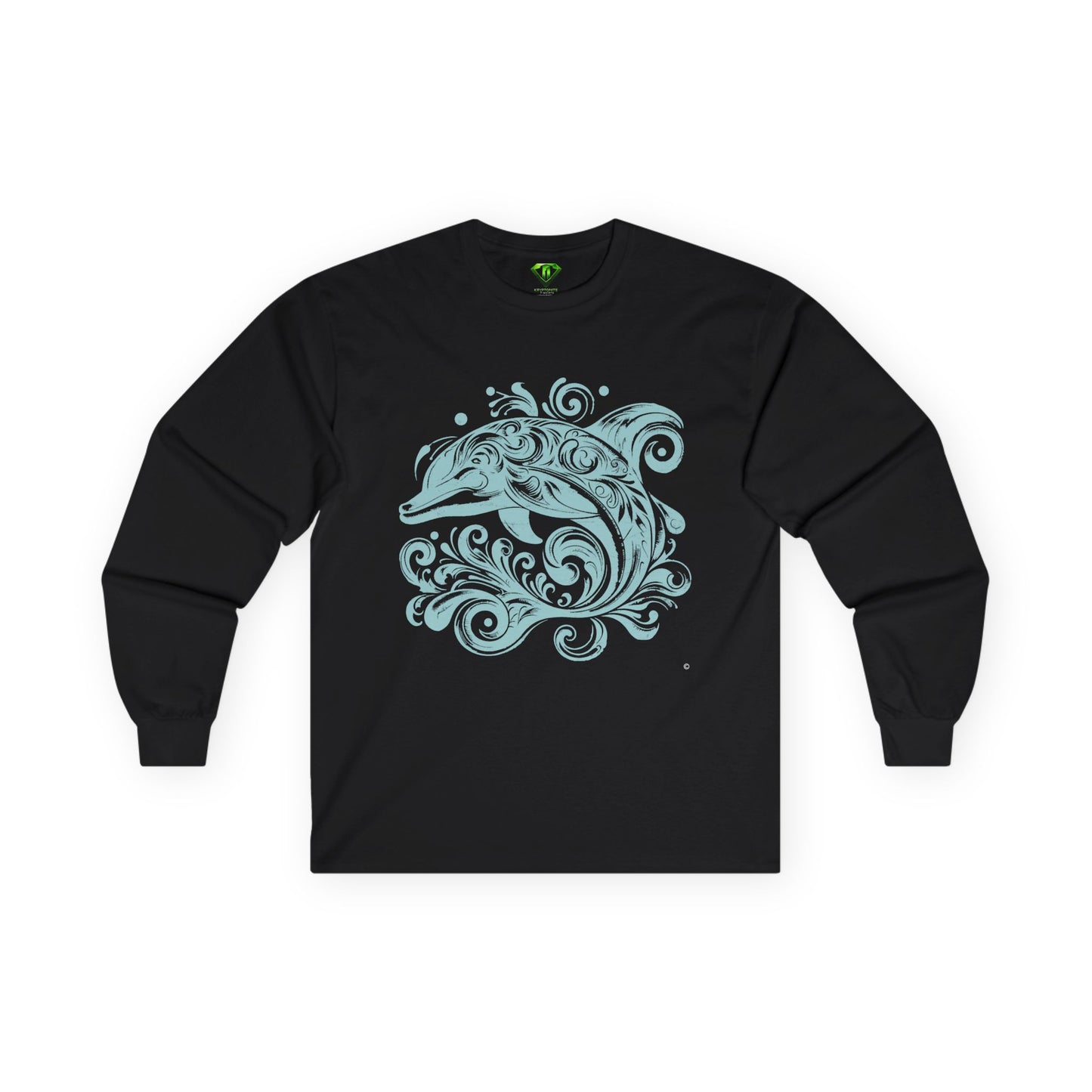 Dolphin Long Sleeve T-shirt, Unisex Tees,