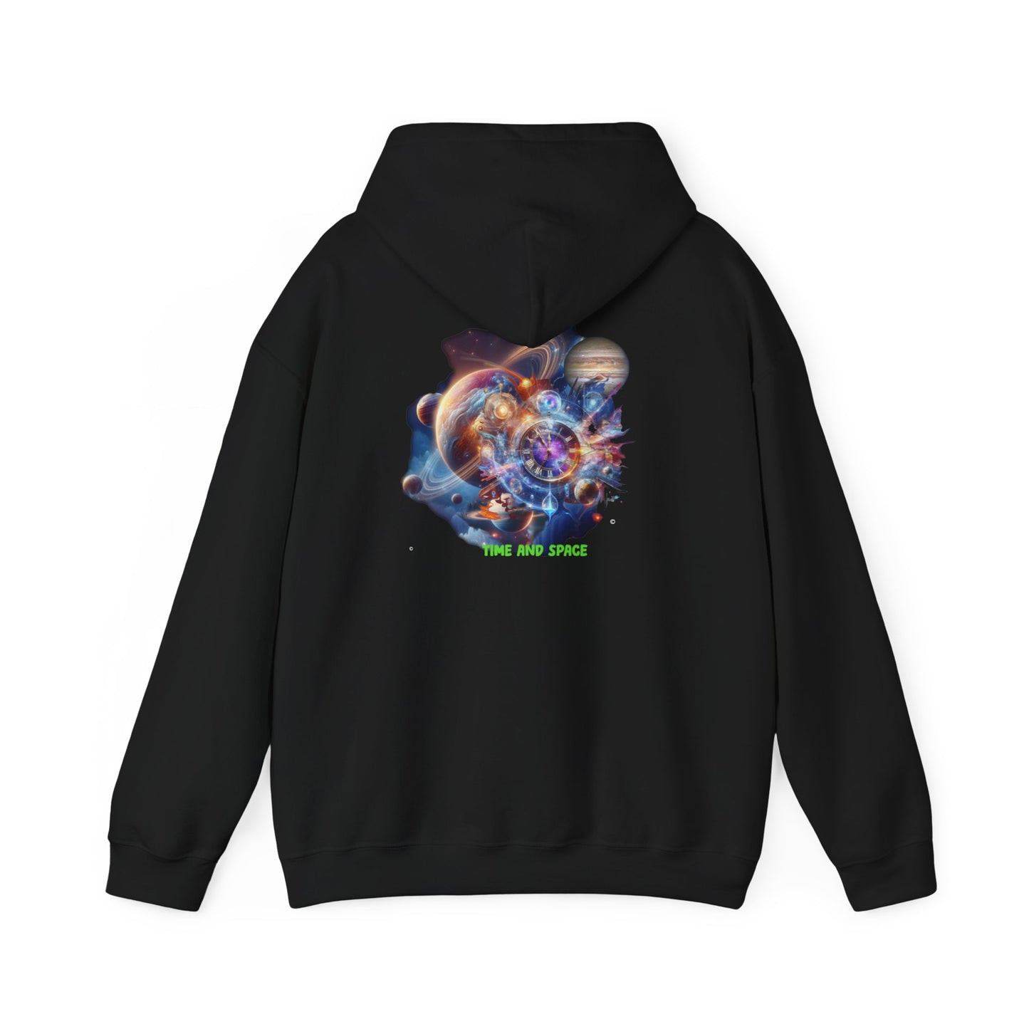 Time & Space Hoodie, Unisex Gildon Heavy Blend™ Hooded Sweatshirt