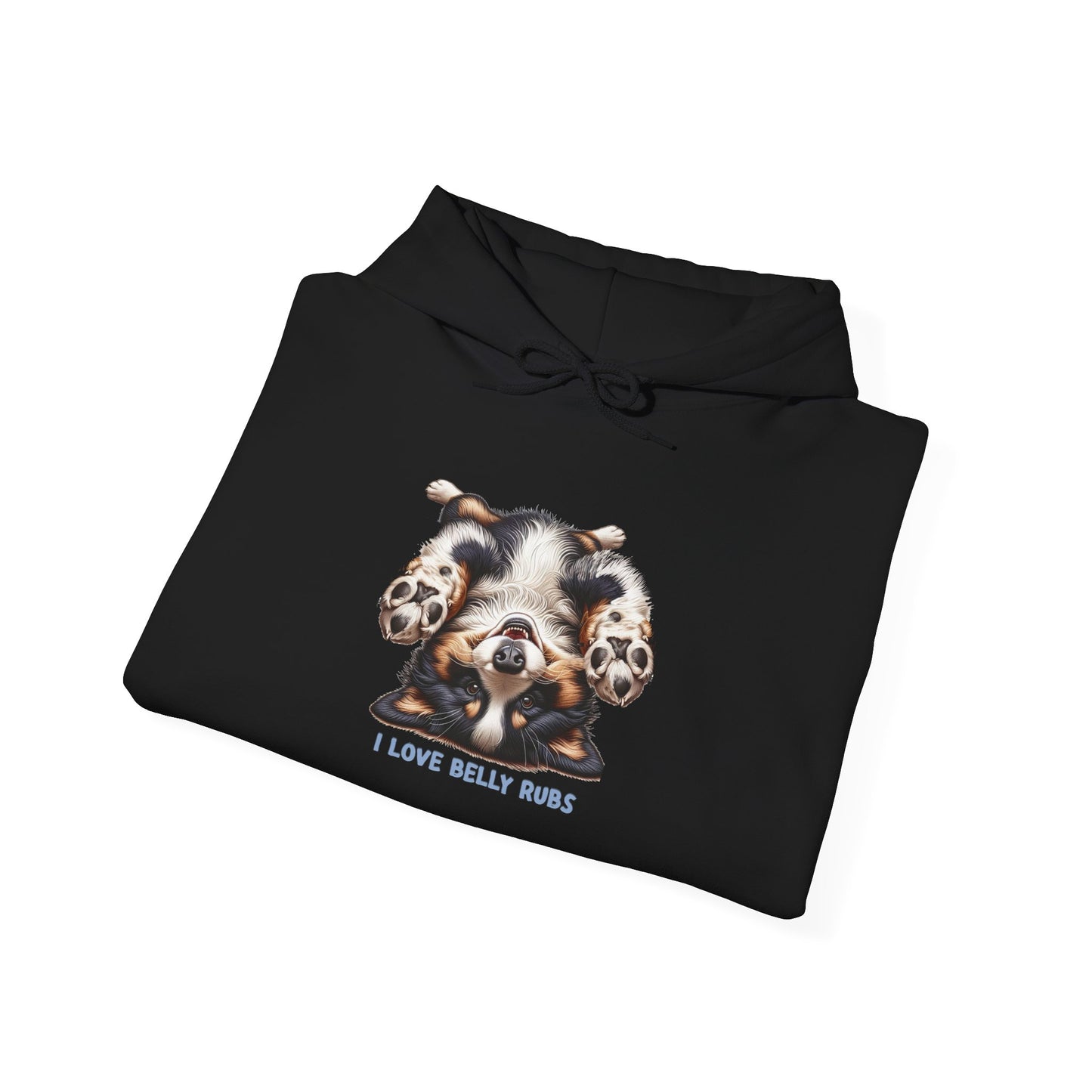 I love Belly Rubs, Unisex Gildon Heavy Blend™ Hooded Sweatshirt