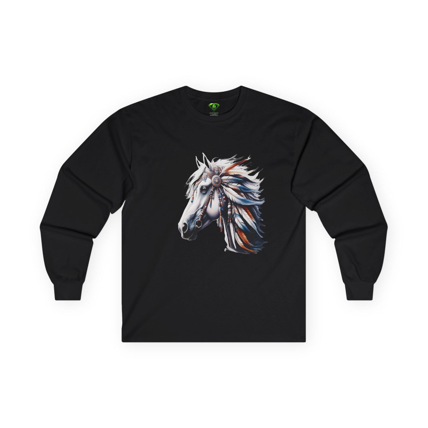 Native American Horse, Long Sleeve T-shirt, Unisex Tees,