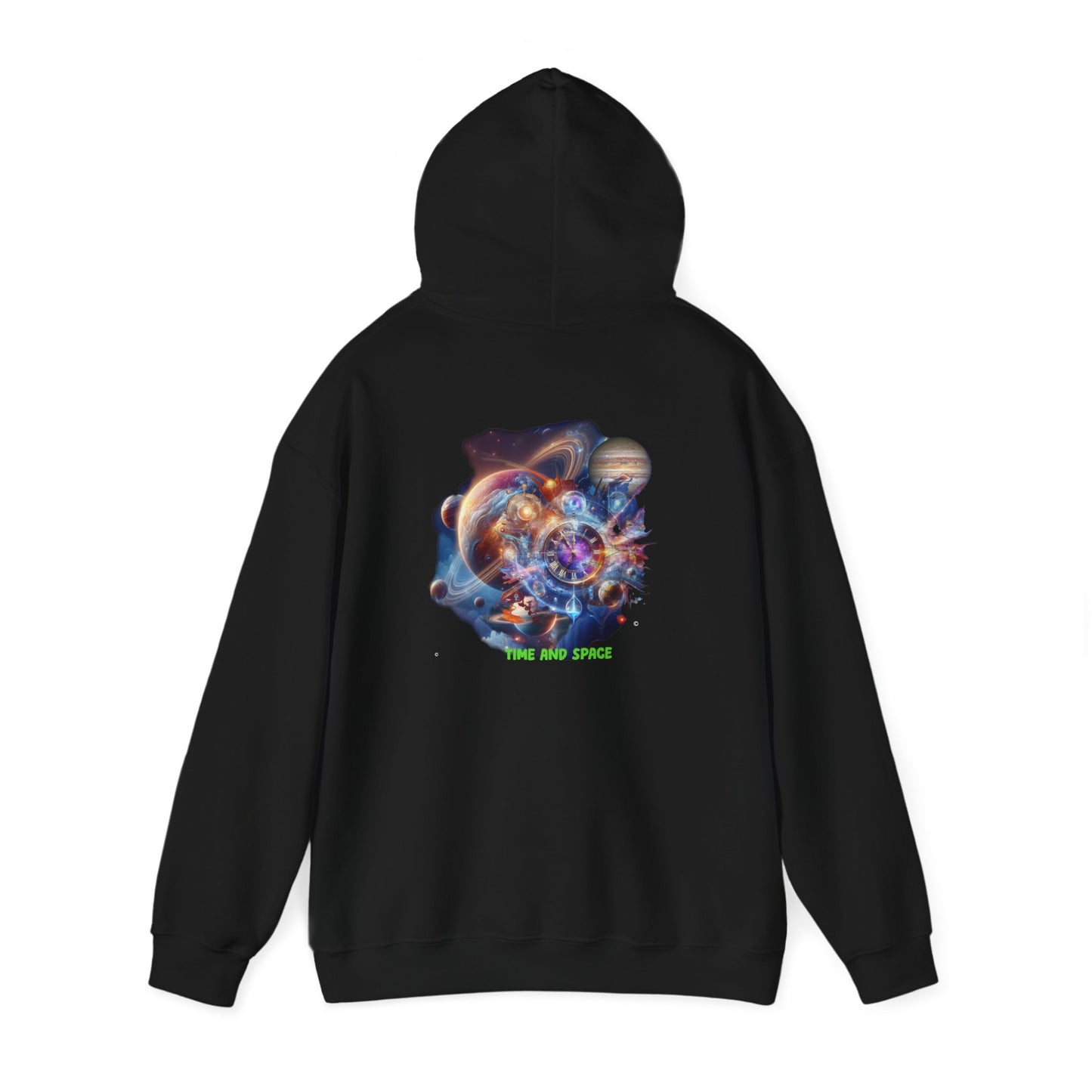 Time & Space Hoodie, Unisex Gildon Heavy Blend™ Hooded Sweatshirt