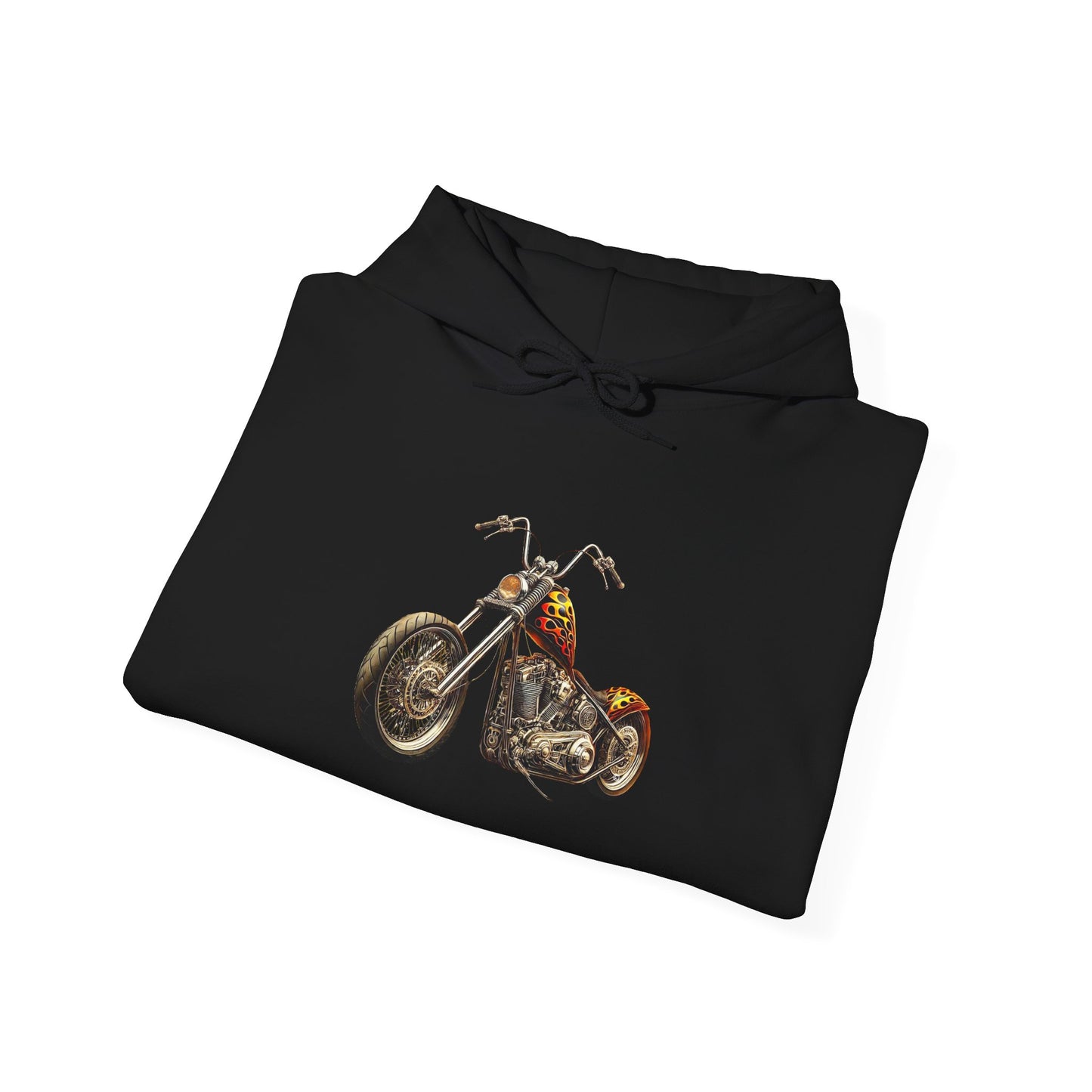 Chopper Ride or Flatline Hoodie, Unisex Gildon Heavy Blend™ Hooded Sweatshirt