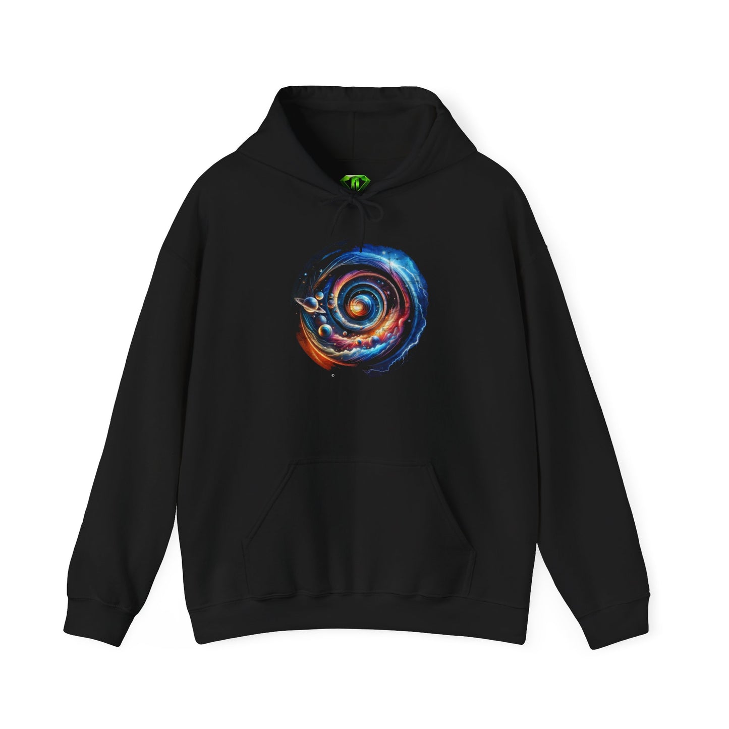 Galaxy Swirl Hoodie, Unisex Gildon Heavy Blend™ Hooded Sweatshirt