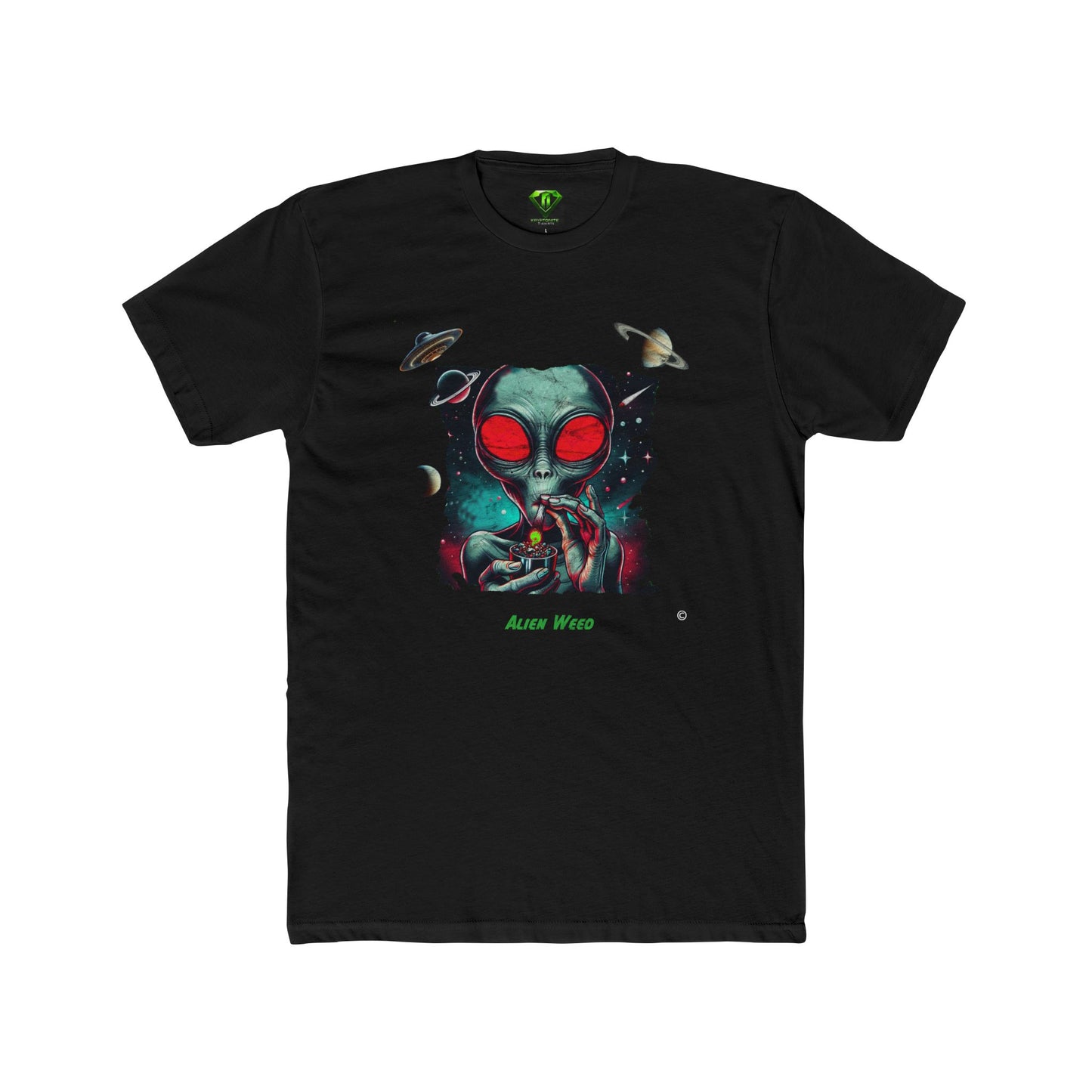 Alien Weed T-shirt, Unisex Tees,