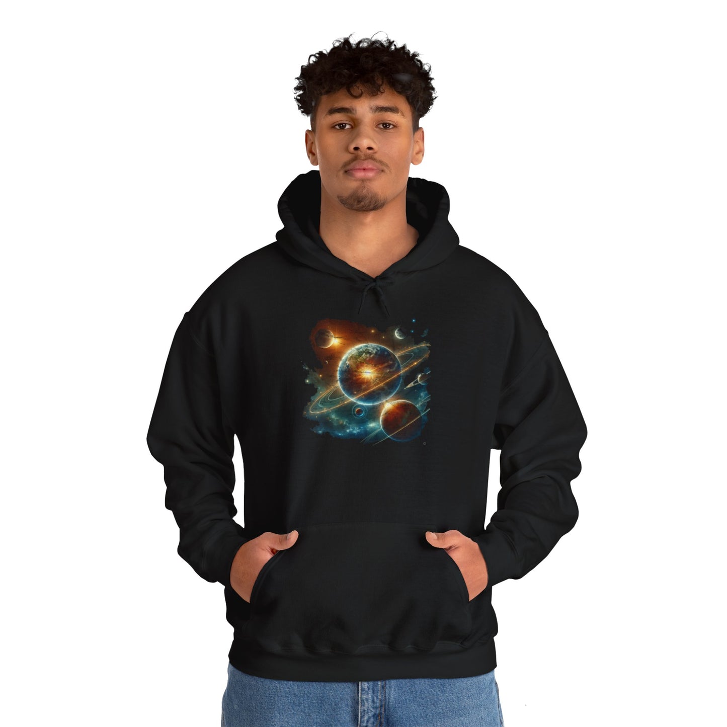 Deep Space Impact Hoodie, Unisex Gildon Heavy Blend™ Hooded Sweatshirt