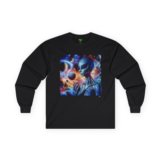 Solar Flare Female Alien Long Sleeve T-shirt, Unisex Tees,