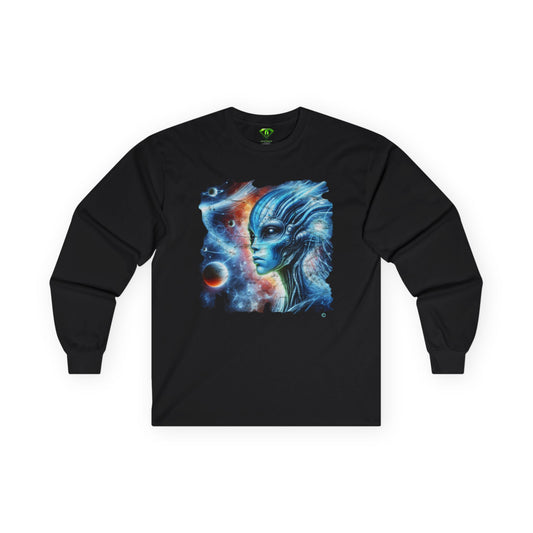 Starlancer Female Alien Long sleeve T-shirt, Unisex Tees,