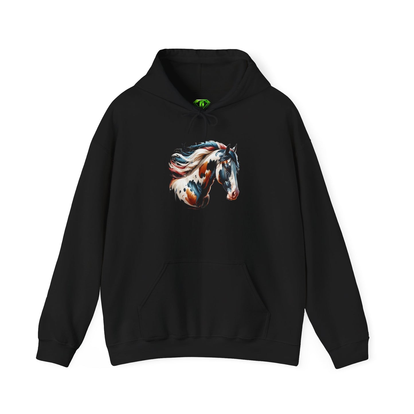 Paint Horse Hoodie, Unisex Gildon Heavy Blend™ Hooded Sweatshirt