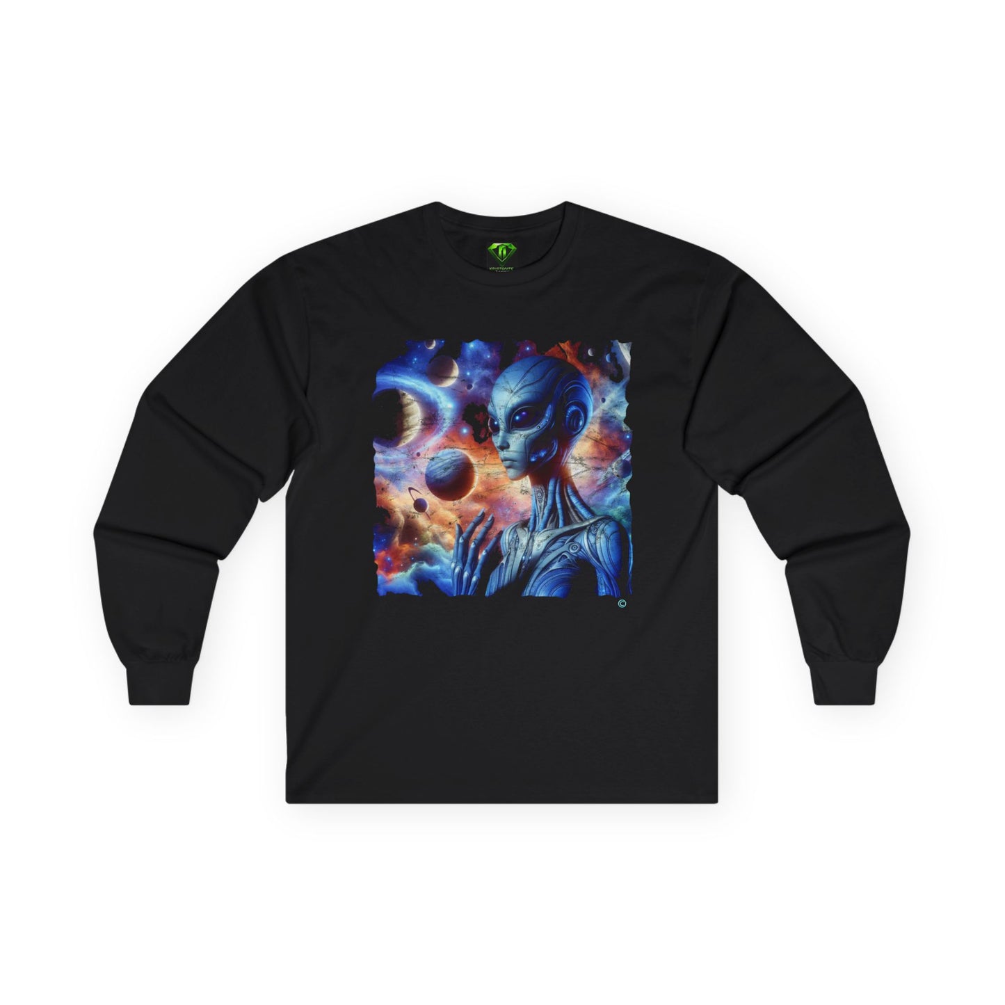 Solar Flare Female Alien Long Sleeve T-shirt, Unisex Tees,