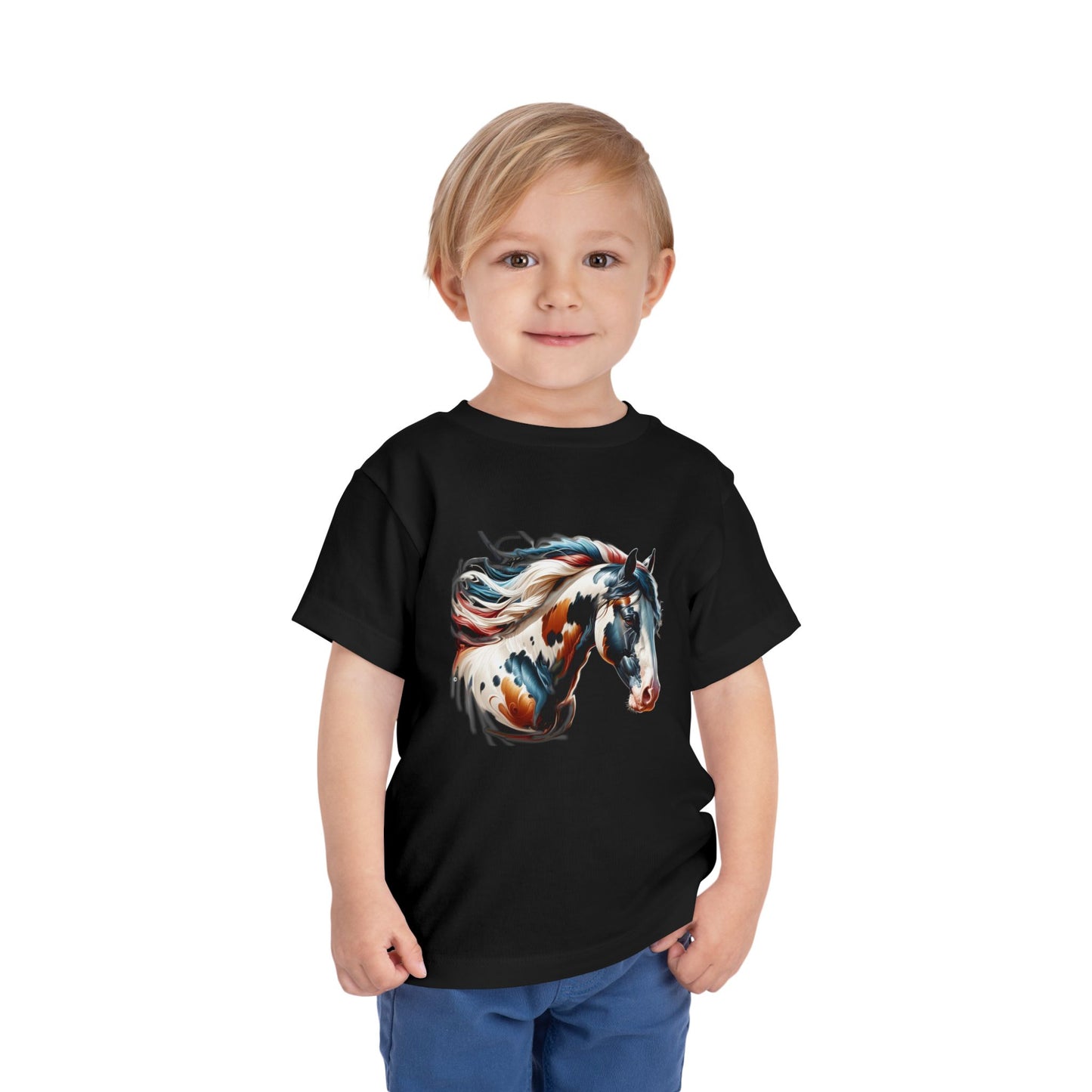 Paint Horse, Short Sleeve Tee, Tee for Kids, Unisex tees