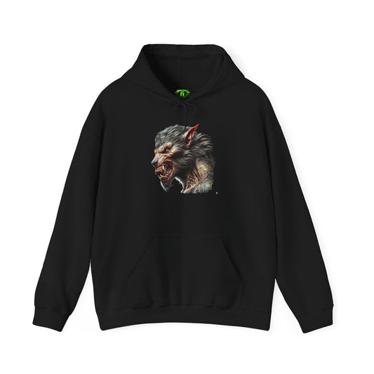 Hungry Werewolf Hoodie, Unisex Gildon Heavy Blend™ Hooded Sweatshirt