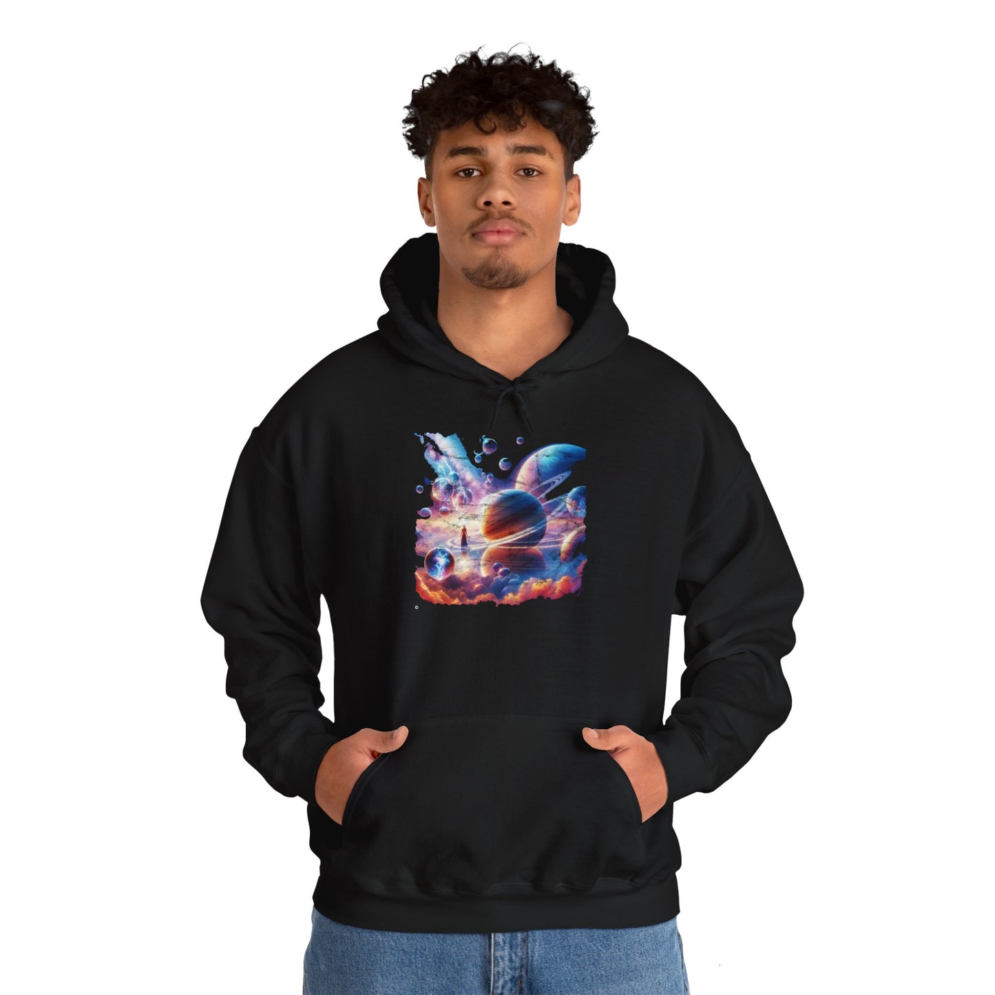 Olyra Galaxy Worlds Hoodie, Unisex Gildon Heavy Blend™ Hooded Sweatshirt