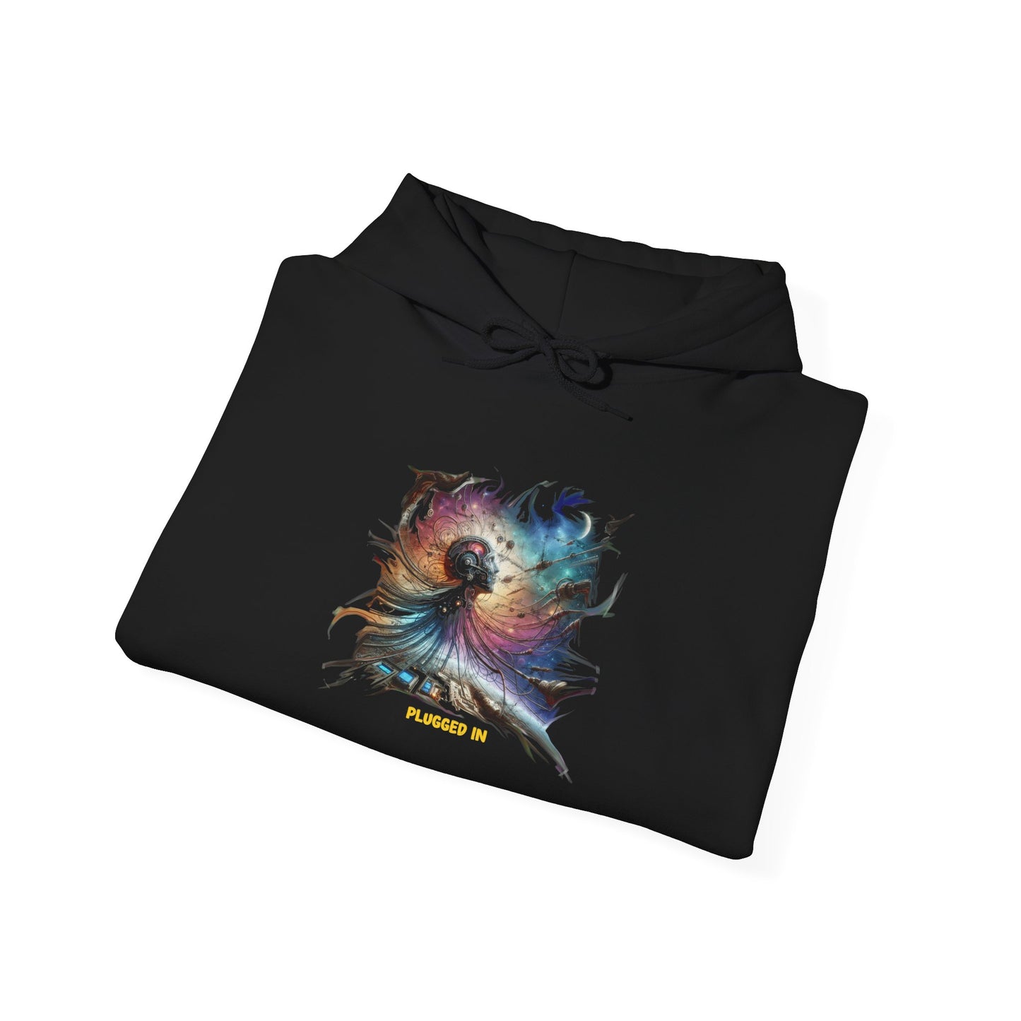 Plugged In Hoodie, Unisex Gildon Heavy Blend™ Hooded Sweatshirt