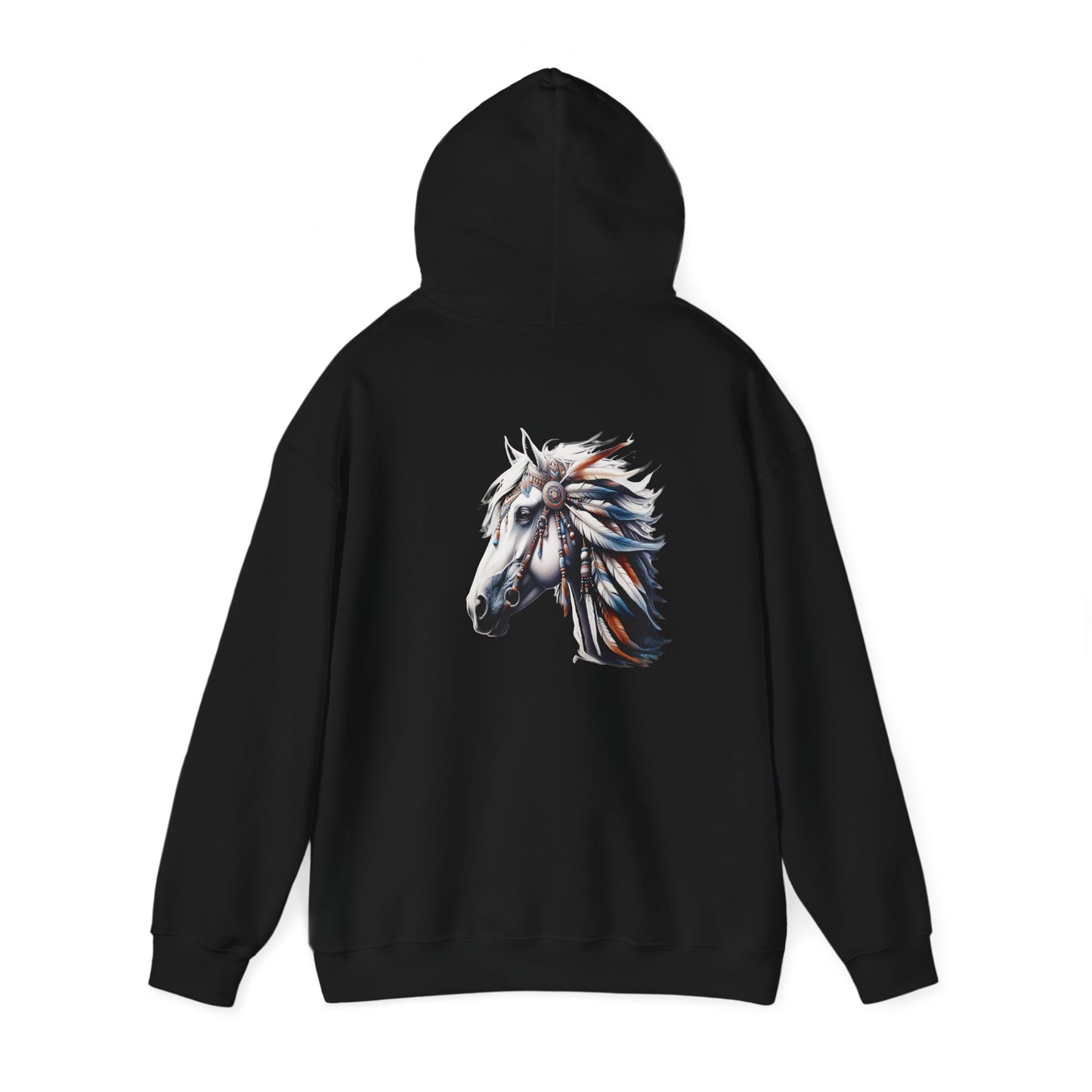 Native American Horse Hoodie, Unisex Gildon Heavy Blend™ Hooded Sweatshirt