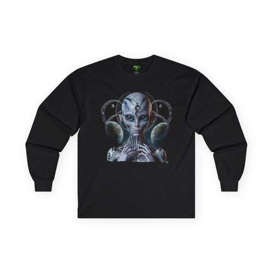 Nebulite Female Alien Long Sleeve T-shirt, Unisex Tees,