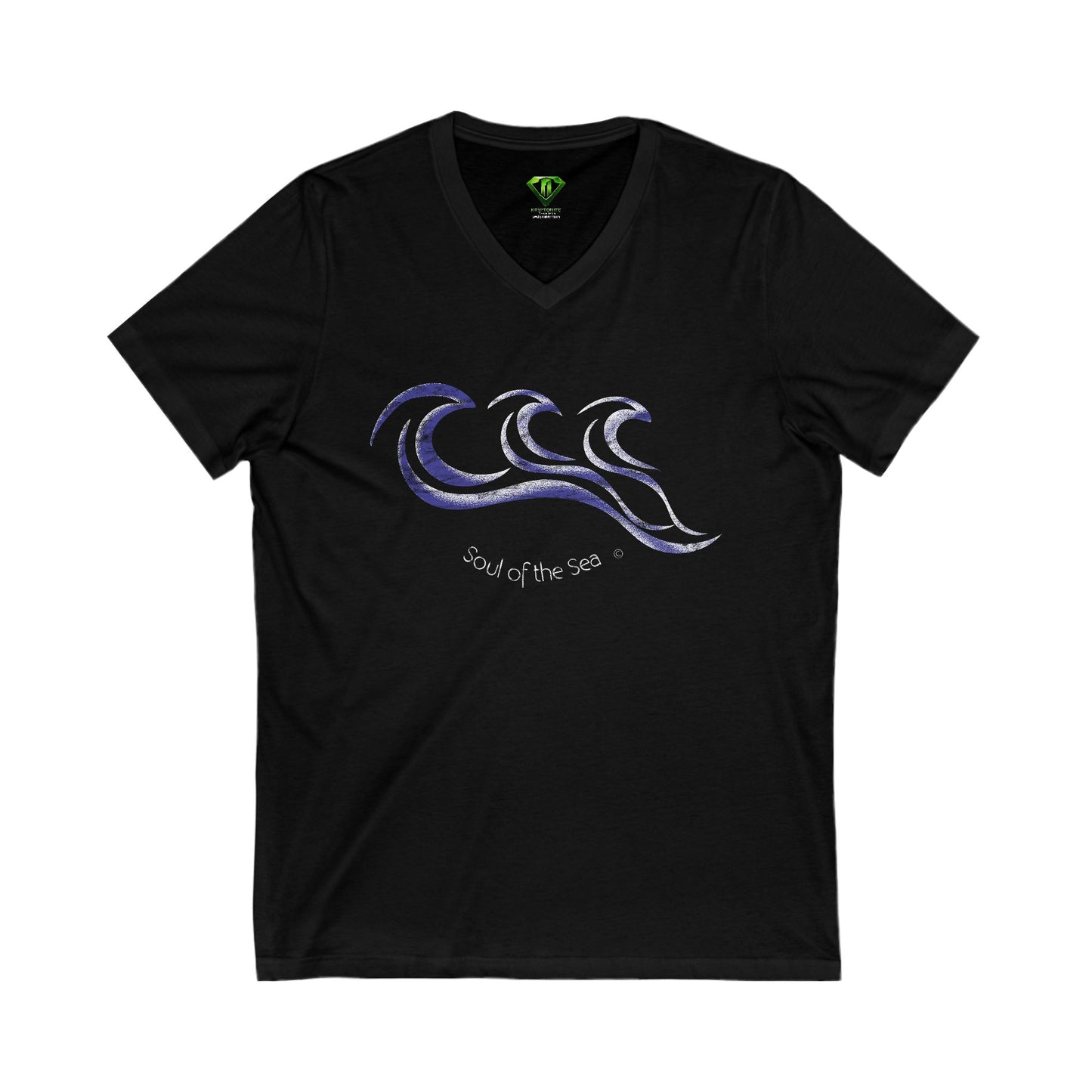 3Waves, Unisex Jersey Short Sleeve V-Neck Tee