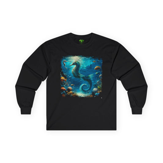 Seahorse Long Sleeve T-shirt, Unisex Tees,