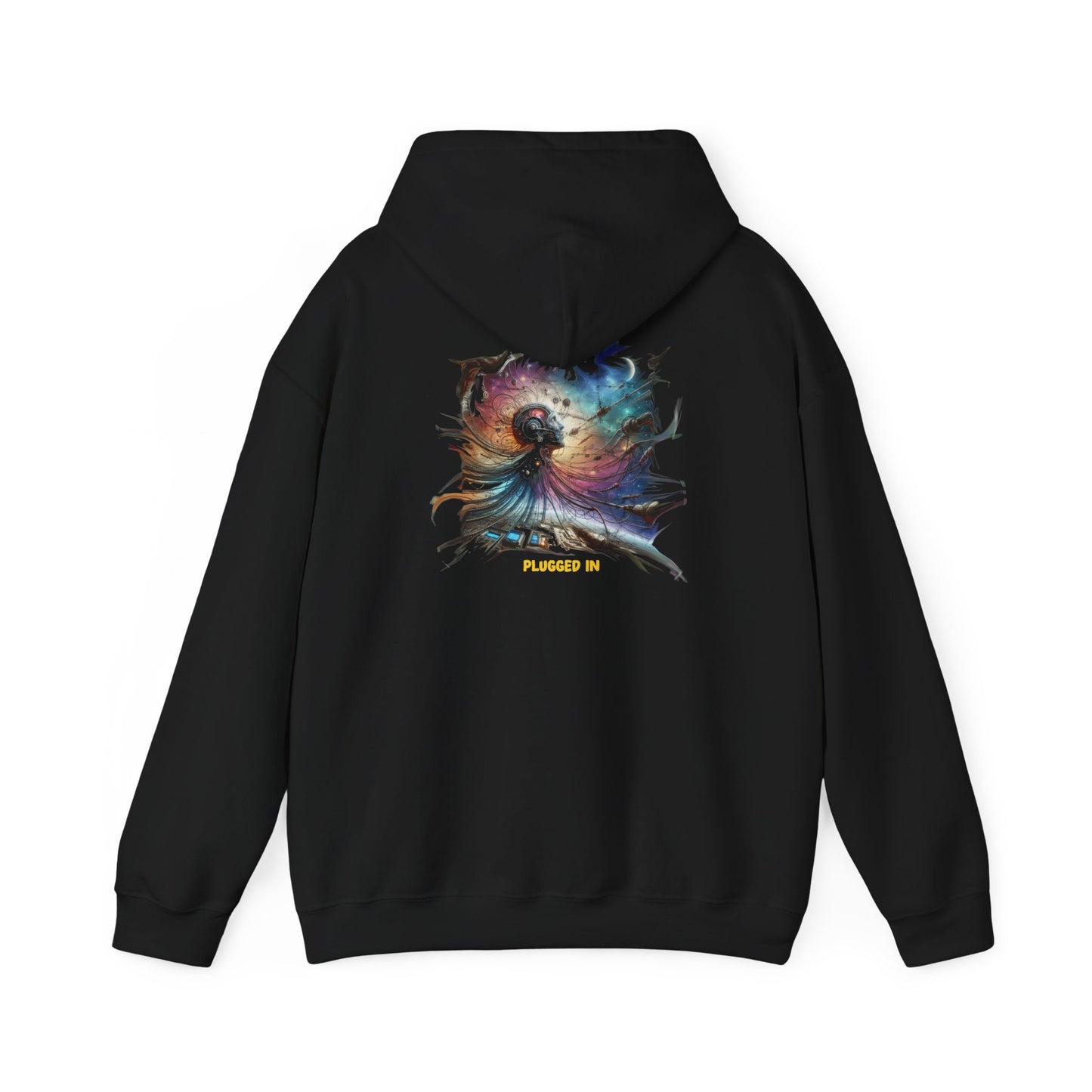 Plugged In Hoodie, Unisex Gildon Heavy Blend™ Hooded Sweatshirt
