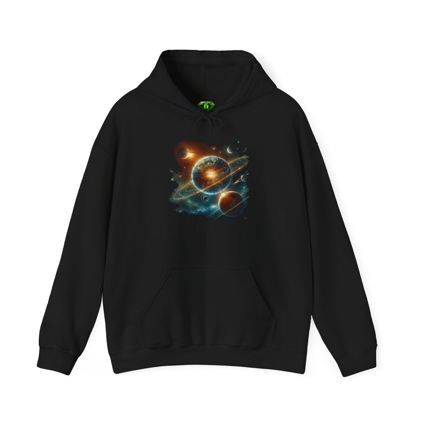 Deep Space Impact Hoodie, Unisex Gildon Heavy Blend™ Hooded Sweatshirt