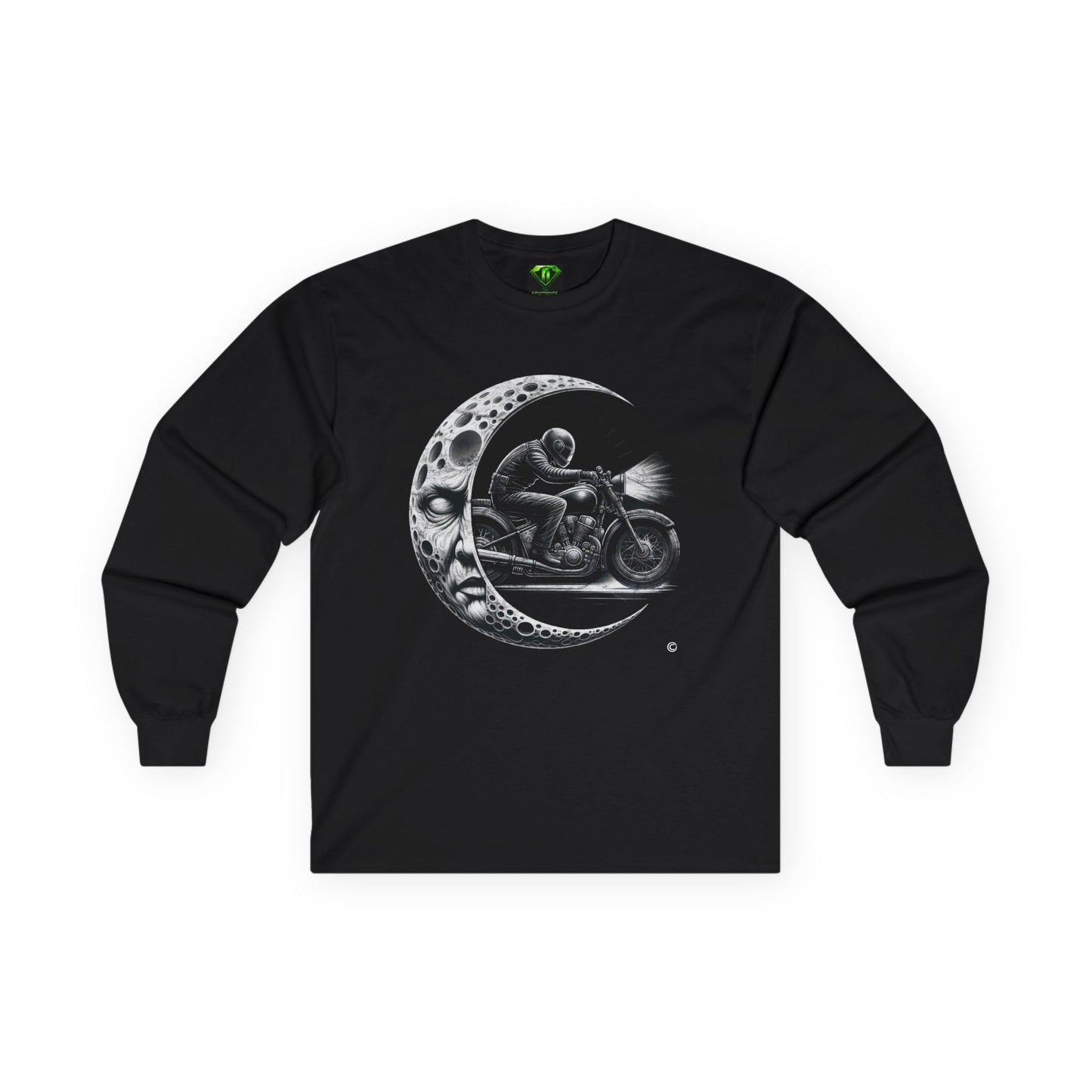 Moon Rider Long Sleeve T-shirt, Unisex Tees,