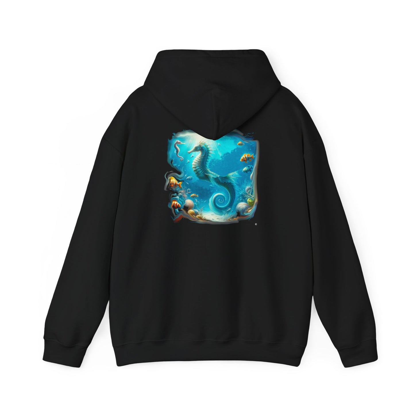 Sea Horse Hoodie, Unisex Gildon Heavy Blend™ Hooded Sweatshirt