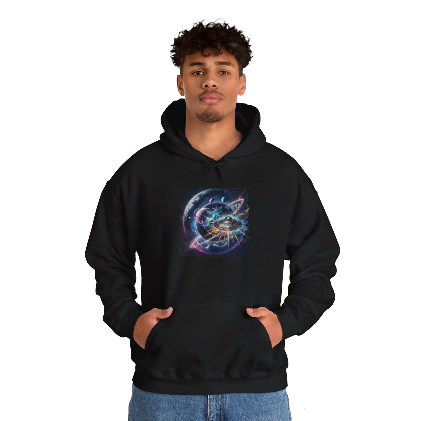 Alien Crash Hoodie, Unisex Gildon Heavy Blend™ Hooded Sweatshirt