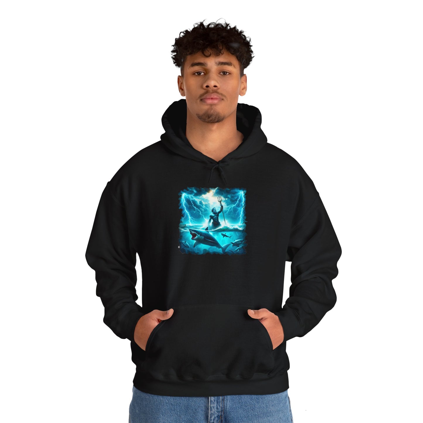 Neptune Summons Storm Hoodie, Unisex Gildon Heavy Blend™ Hooded Sweatshirt