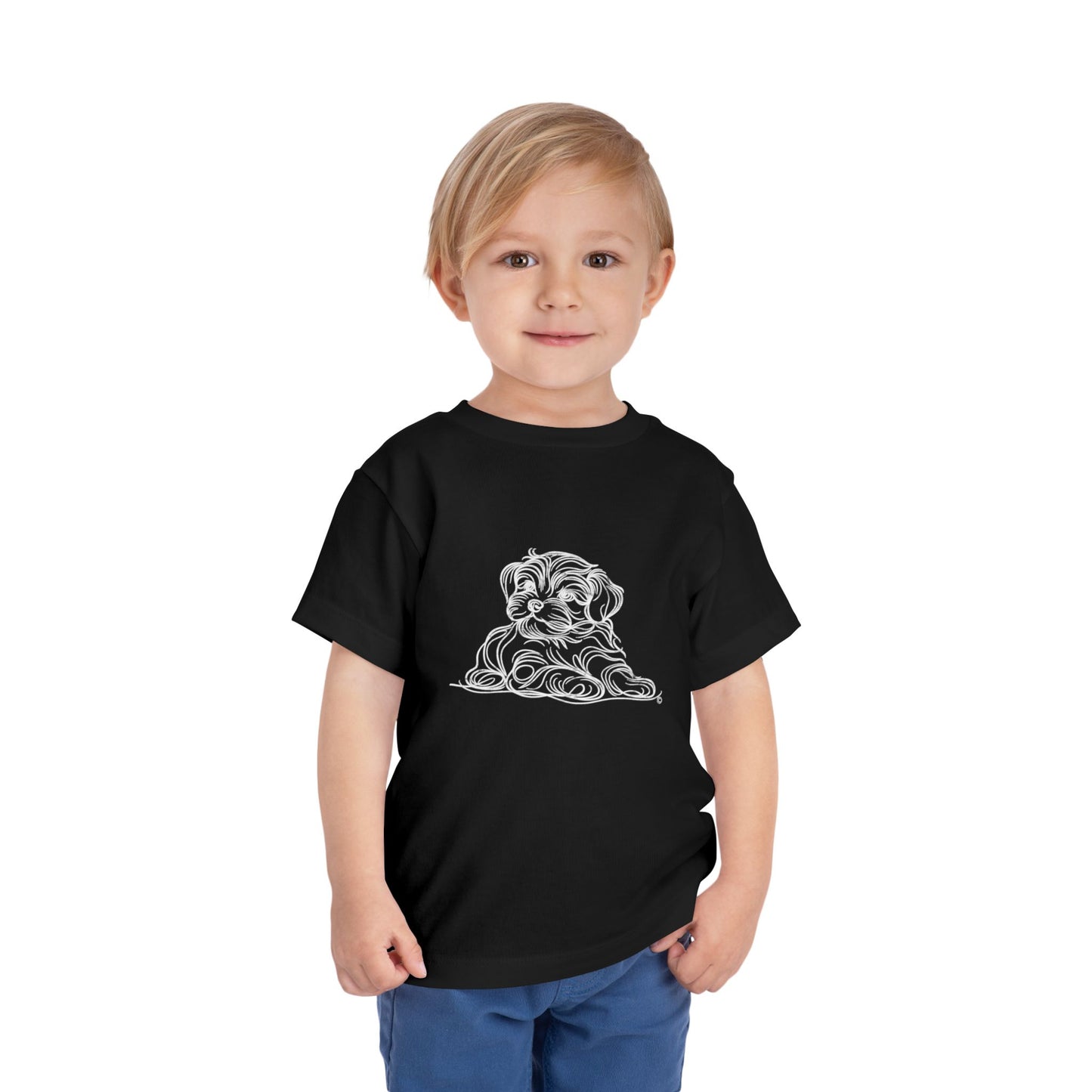 Koa the little doggie, Short Sleeve Tee, Tee for Kids, Unisex tees