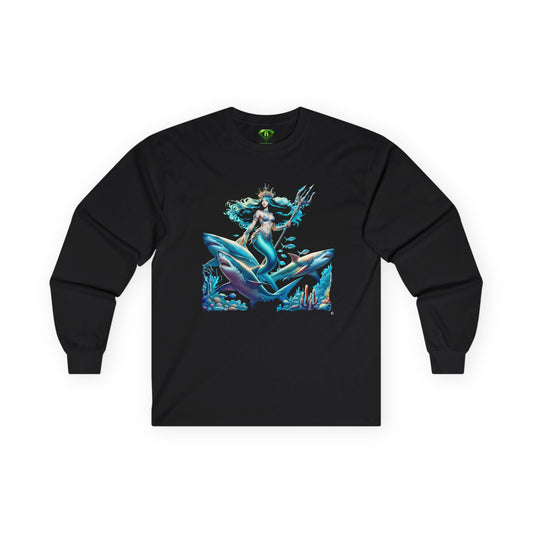 Shark Queen Long Sleeve T-shirt, Unisex Tees,