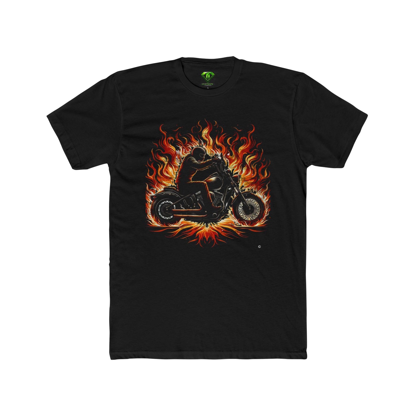 Fire Biker T-Shirt, Unisex Tees,