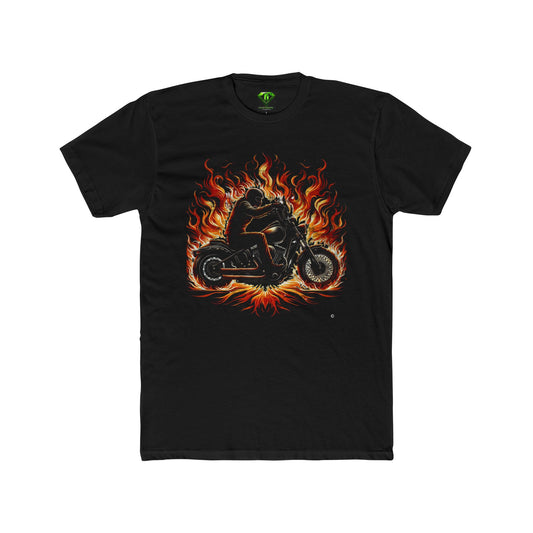 Fire Biker T-Shirt, Unisex Tees,