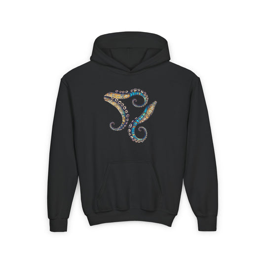 Colorful Octopus, Youth Unisex Hoodie