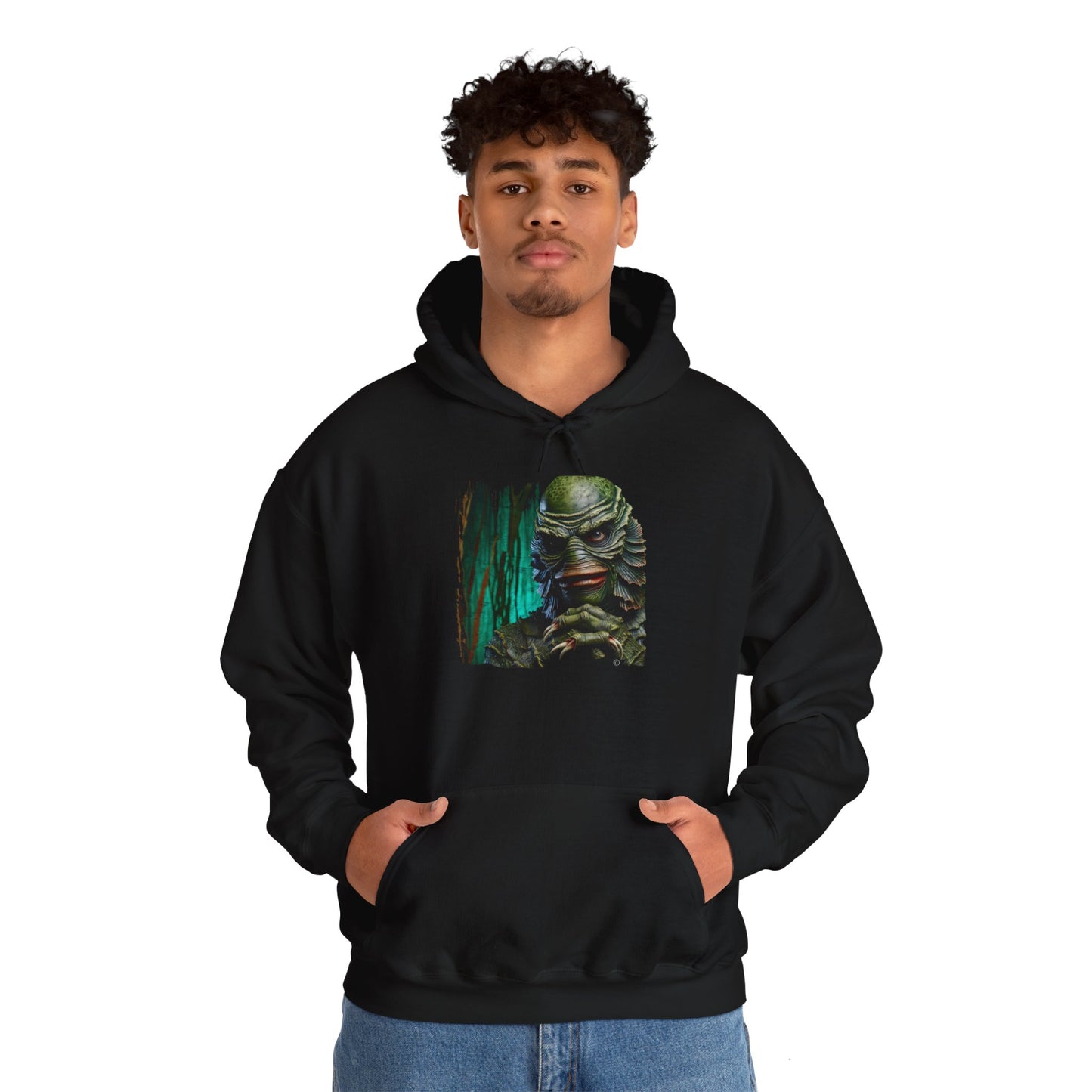 Creature from the Black Lagoon Hoodie, Unisex Gildon Heavy Blend™ Hooded Sweatshirt