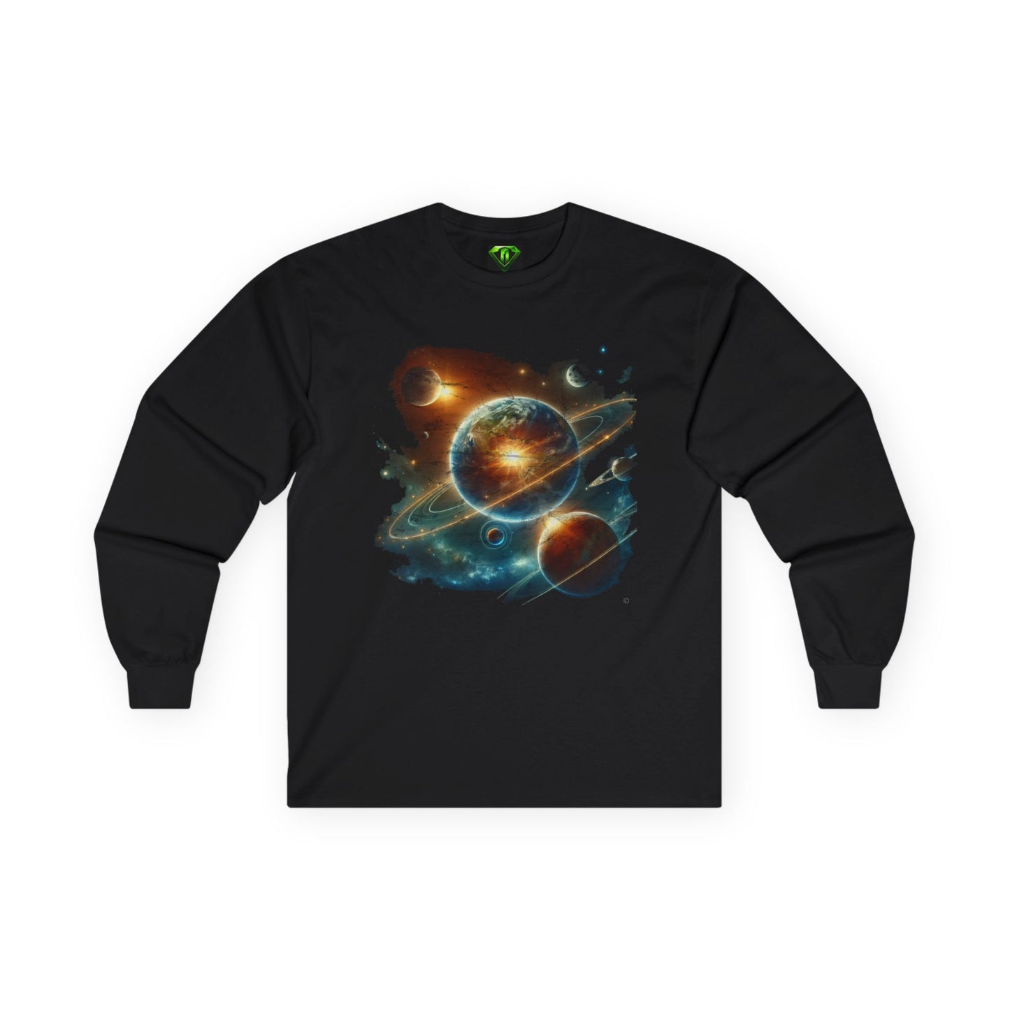 Deep Space Impact Long Sleeve T-shirt, Unisex Tees,