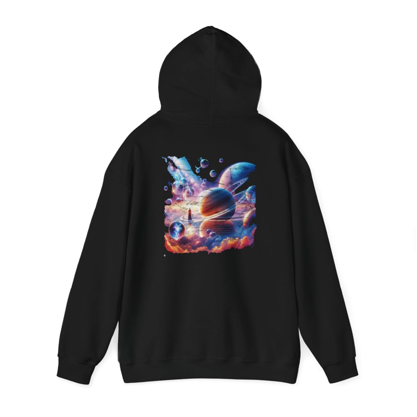 Olyra Galaxy Worlds Hoodie, Unisex Gildon Heavy Blend™ Hooded Sweatshirt