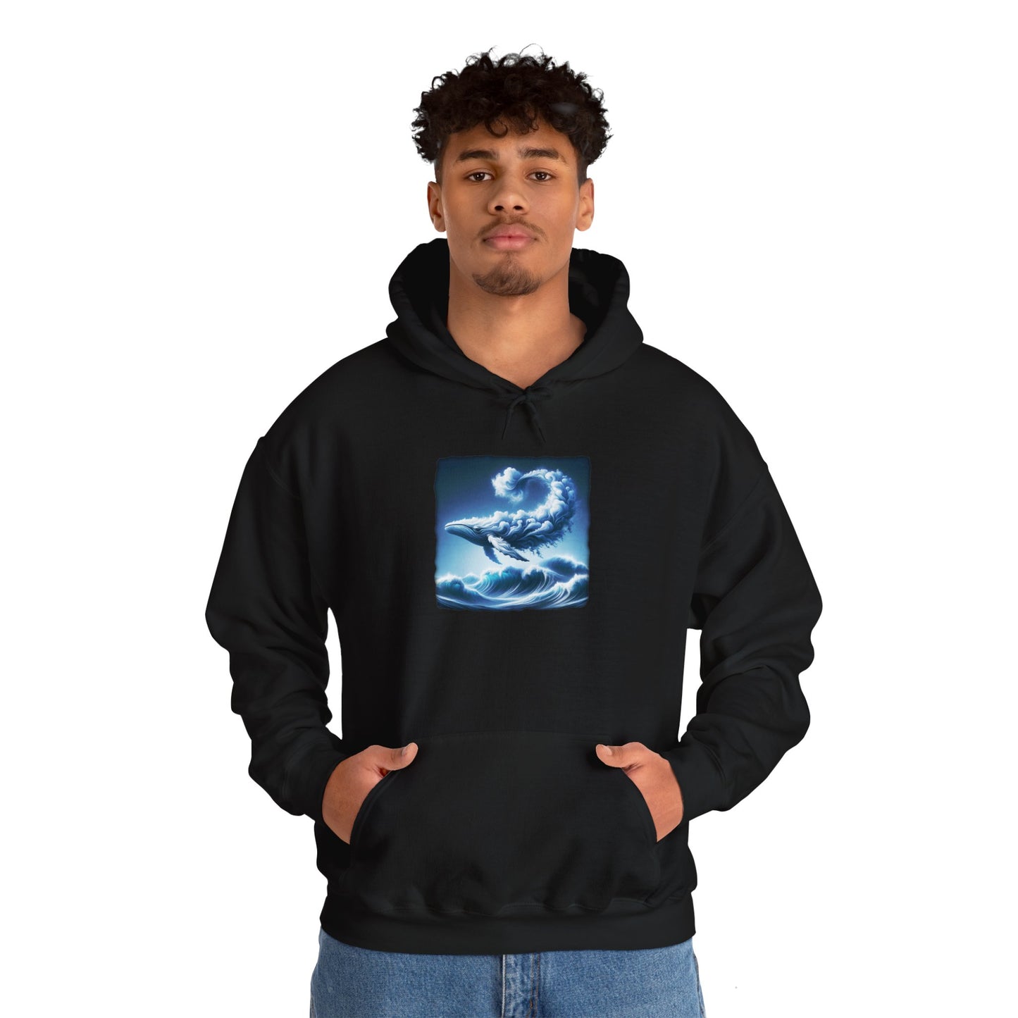 Whale Cloud, Unisex Gildon Heavy Blend™ Hooded Sweatshirt